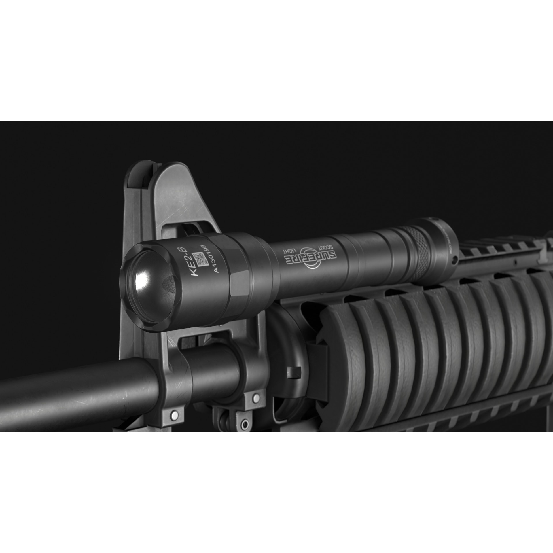 SureFire Scout Light Pro 3D Model – Low Poly Game Asset, FBX & OBJ - View 8