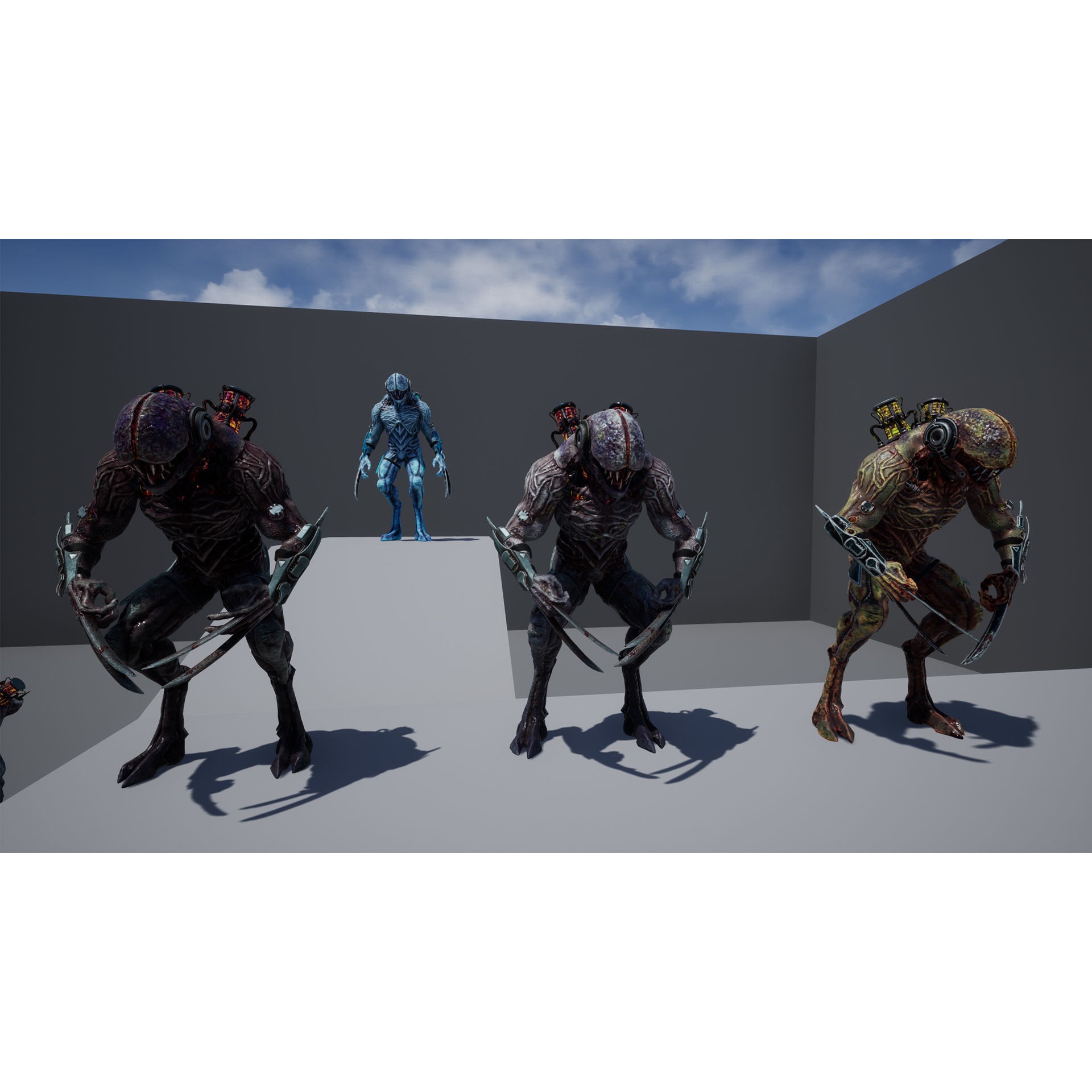 Biochemical Monster 3D Model – Low Poly Rigged Character with PBR Textures