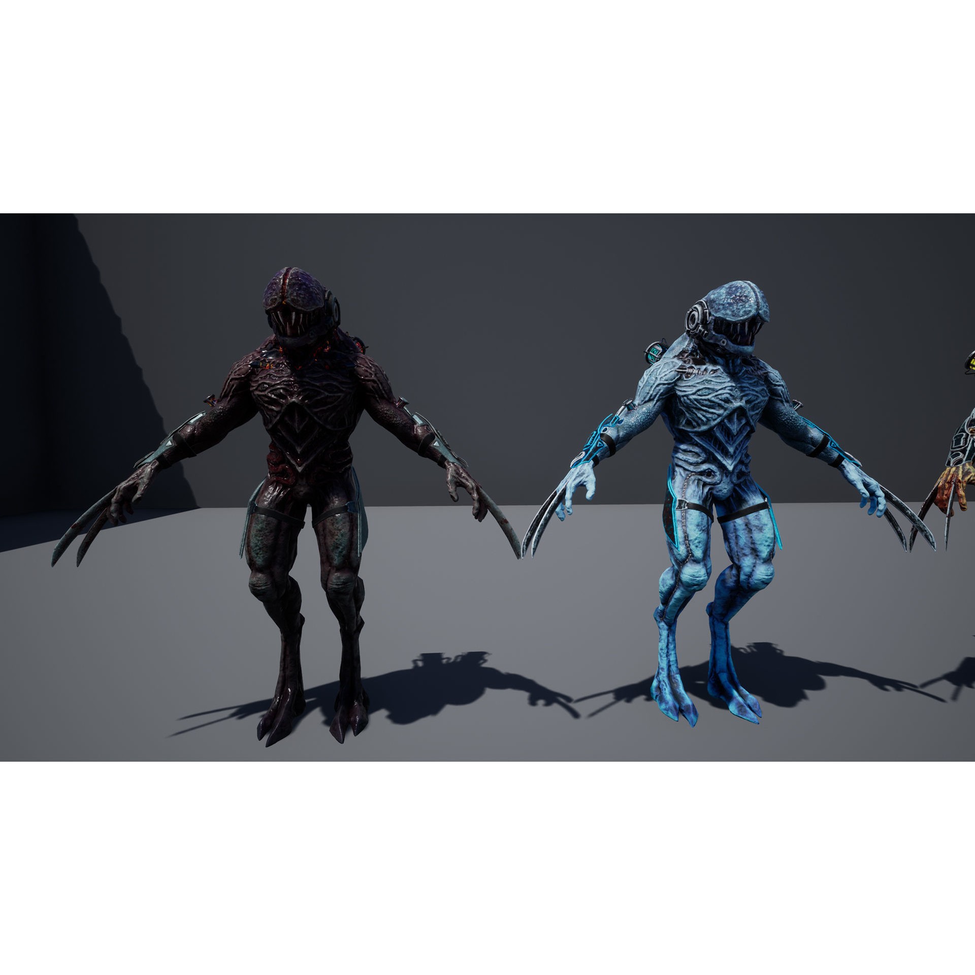 Biochemical Monster 3D Model – Low Poly Rigged Character with PBR Textures - View 15