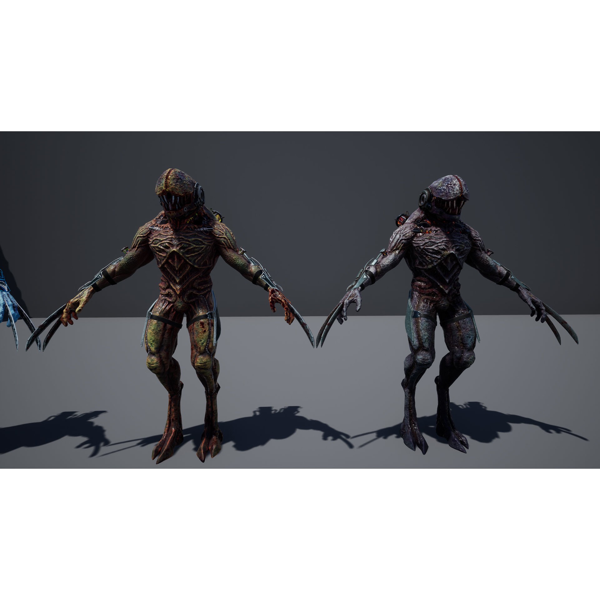 Biochemical Monster 3D Model – Low Poly Rigged Character with PBR Textures - View 16