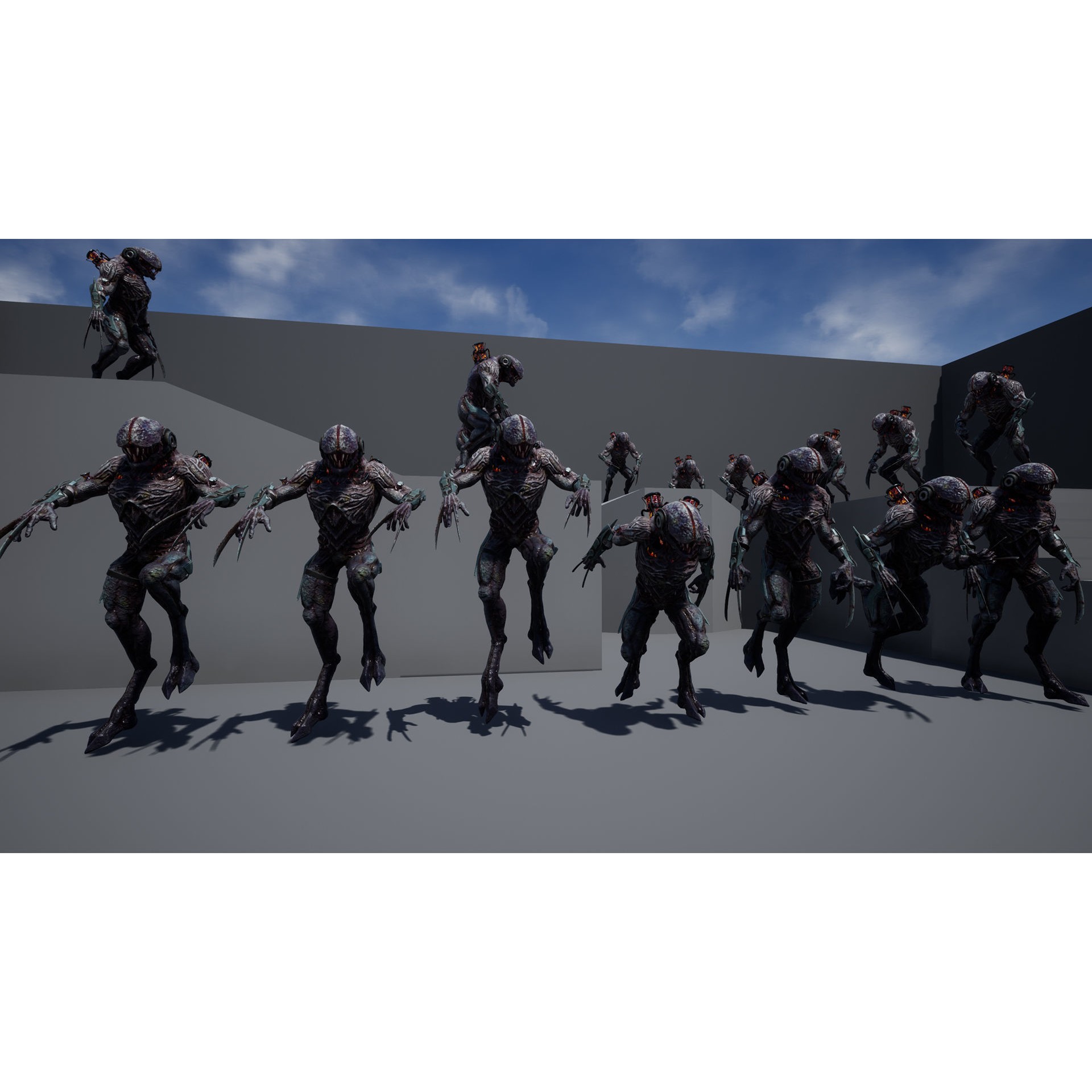 Biochemical Monster 3D Model – Low Poly Rigged Character with PBR Textures - View 17