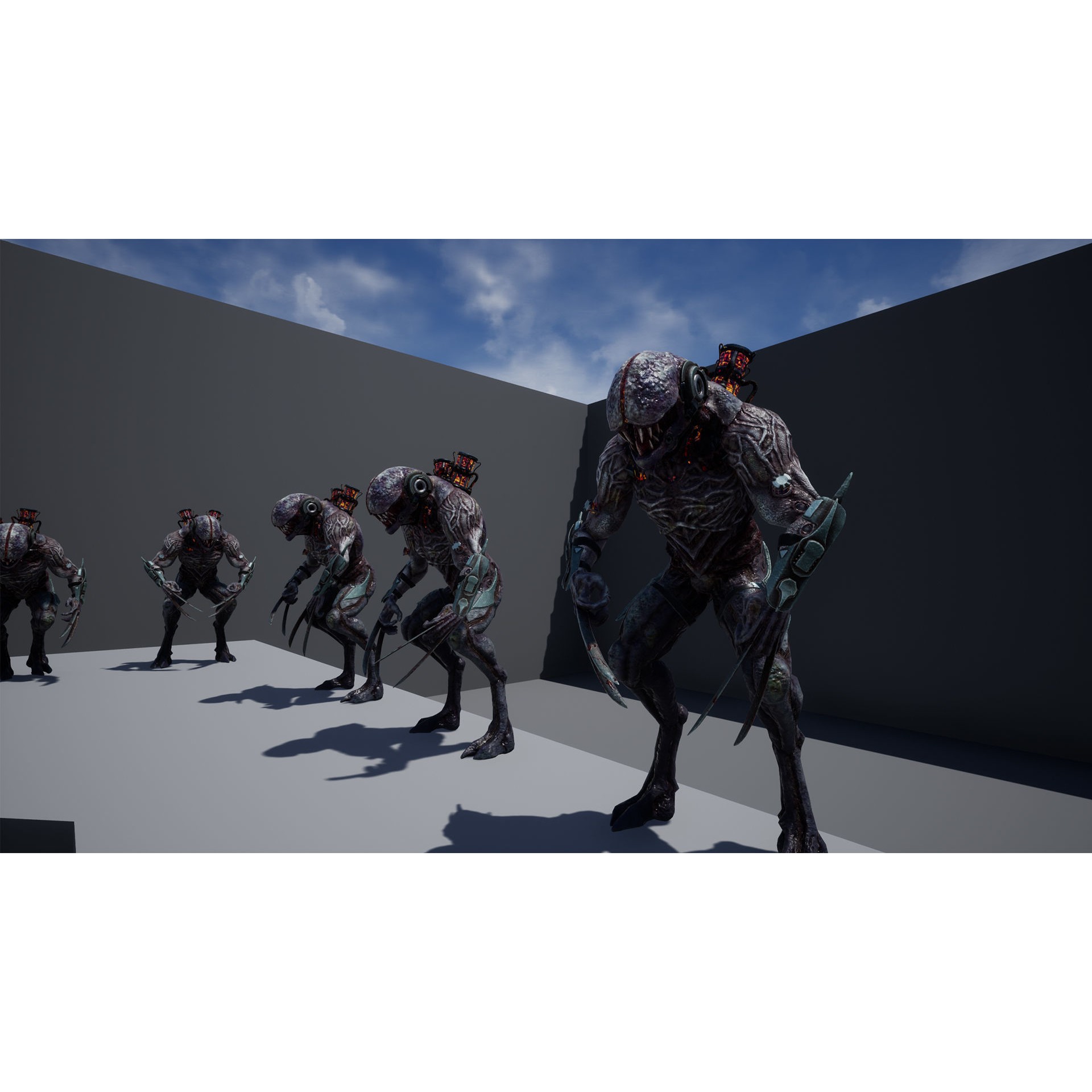 Biochemical Monster 3D Model – Low Poly Rigged Character with PBR Textures - View 19