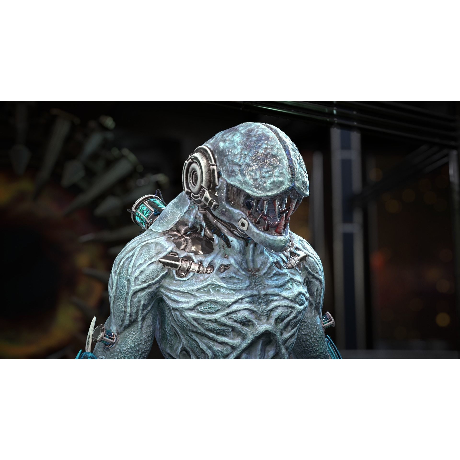 Biochemical Monster 3D Model – Low Poly Rigged Character with PBR Textures - View 8