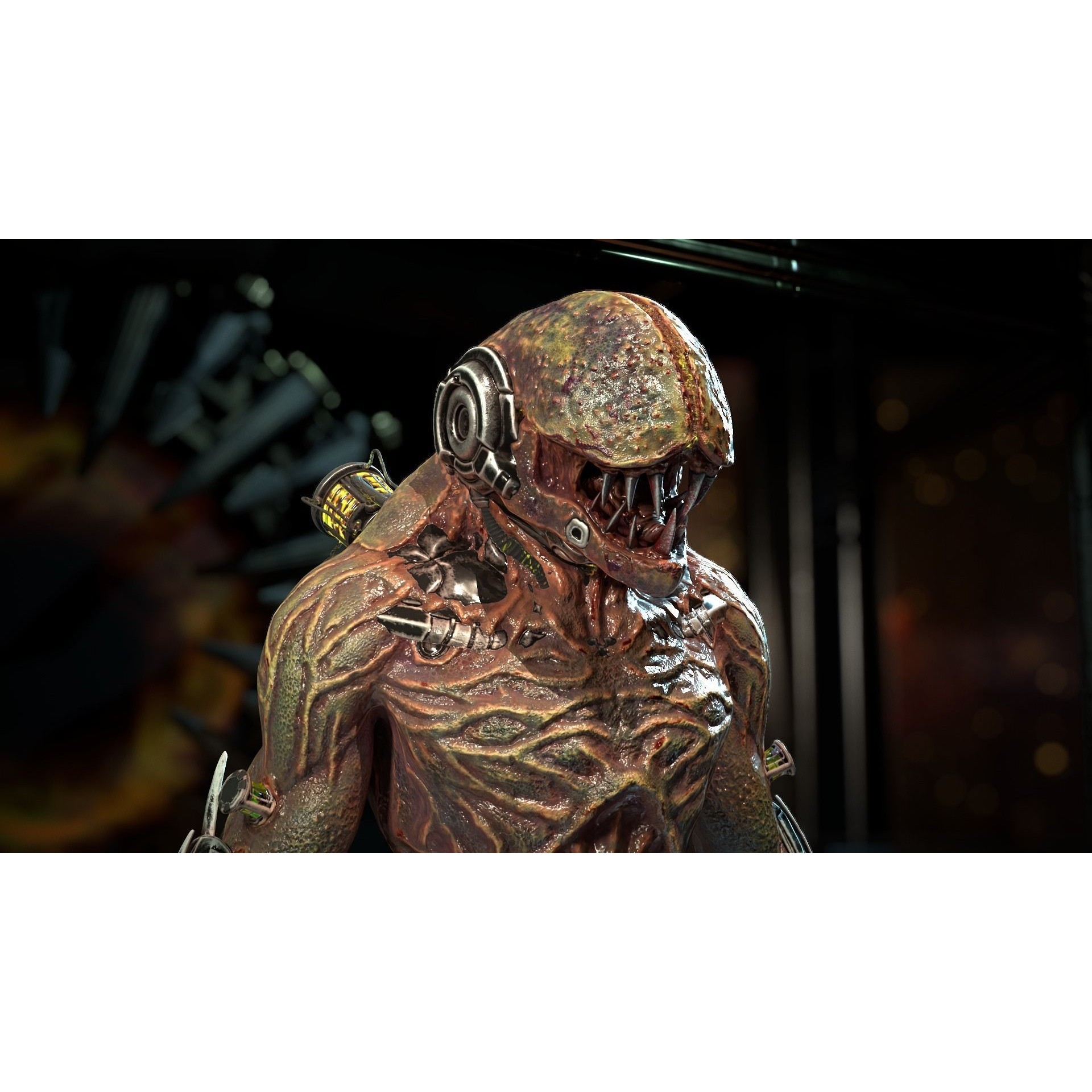 Biochemical Monster 3D Model – Low Poly Rigged Character with PBR Textures - View 9