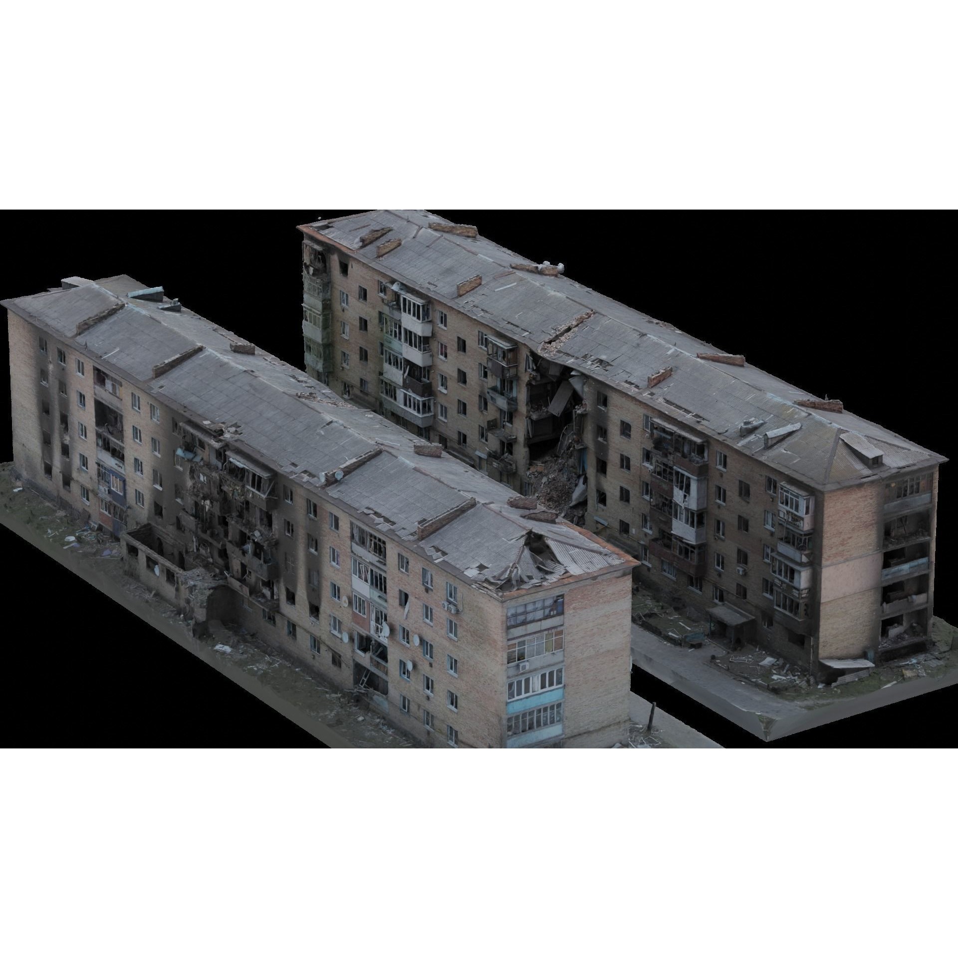 Ukrainian Buildings 3D Model – High Quality Scans, FBX & OBJ - View 13