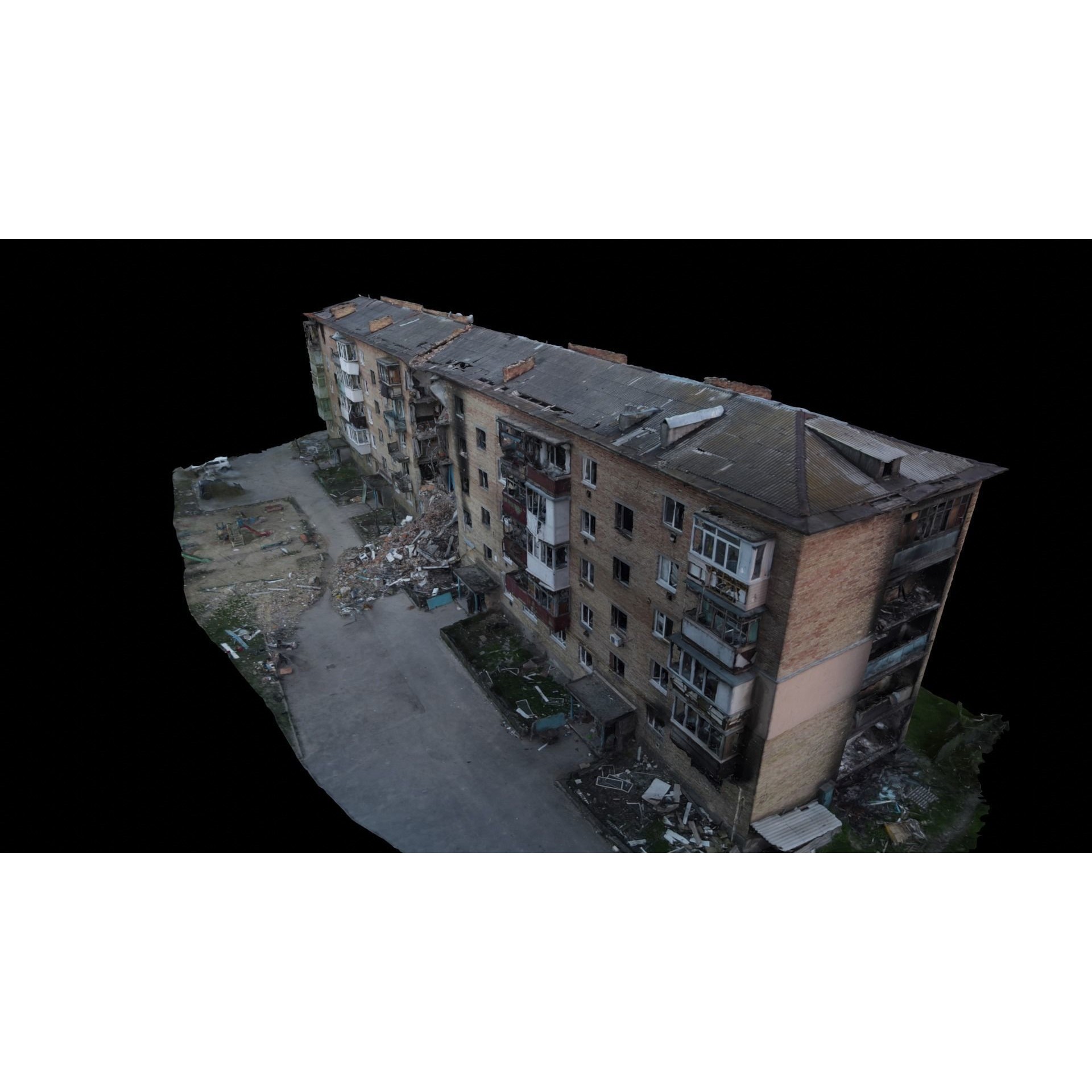 Ukrainian Buildings 3D Model – High Quality Scans, FBX & OBJ - View 21