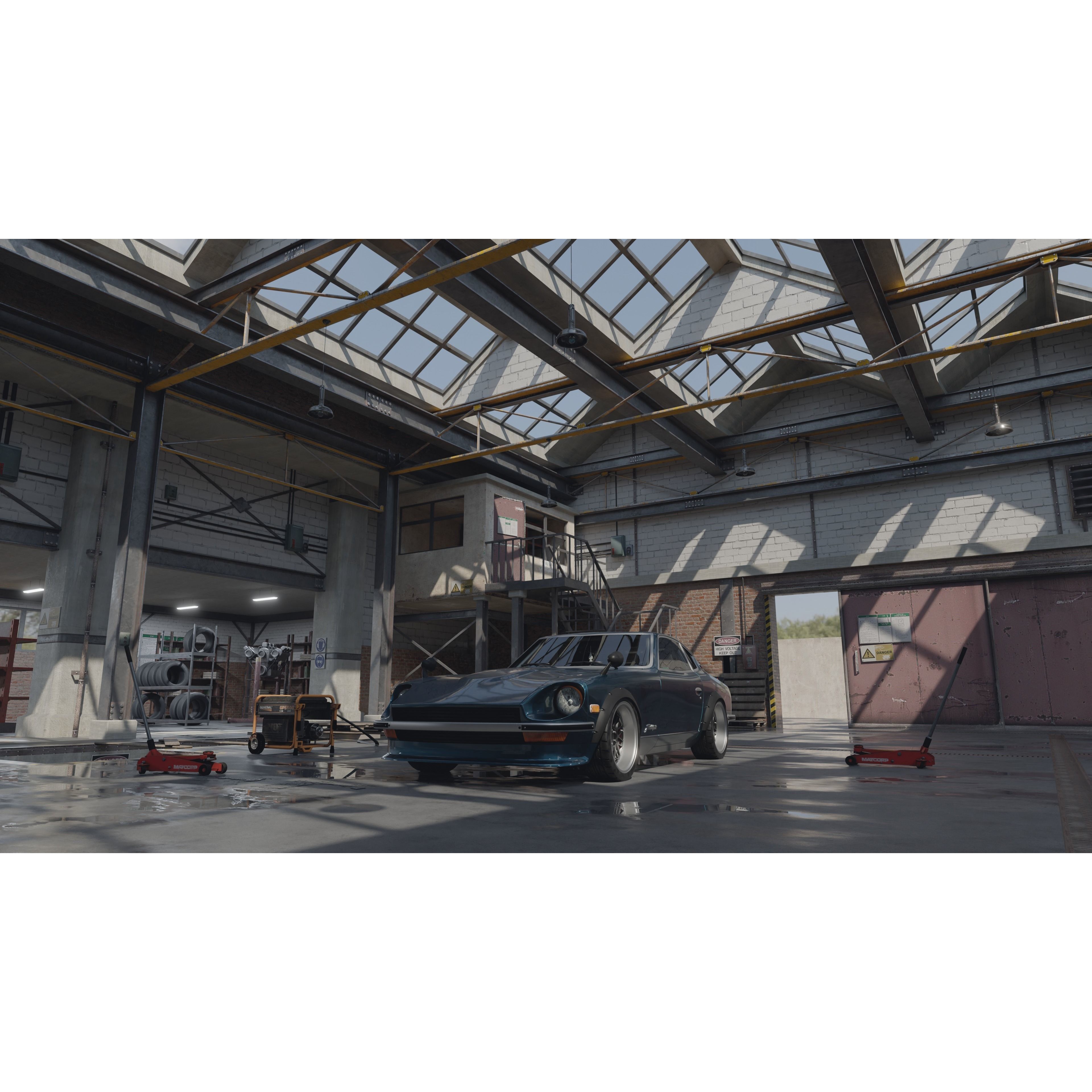 High Detail Garage - Low-Poly Game-Ready 3D Model - View 12