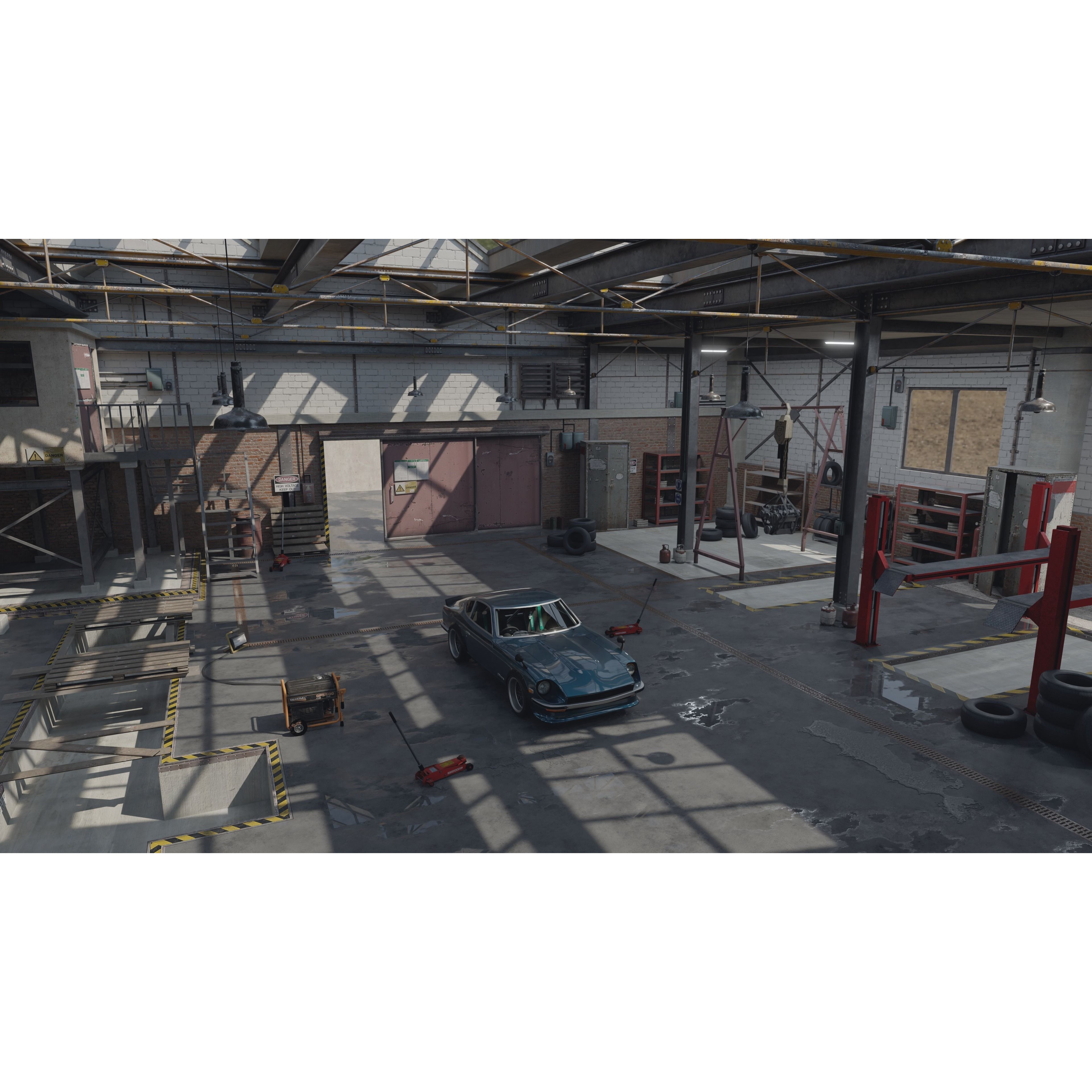 High Detail Garage - Low-Poly Game-Ready 3D Model - View 13