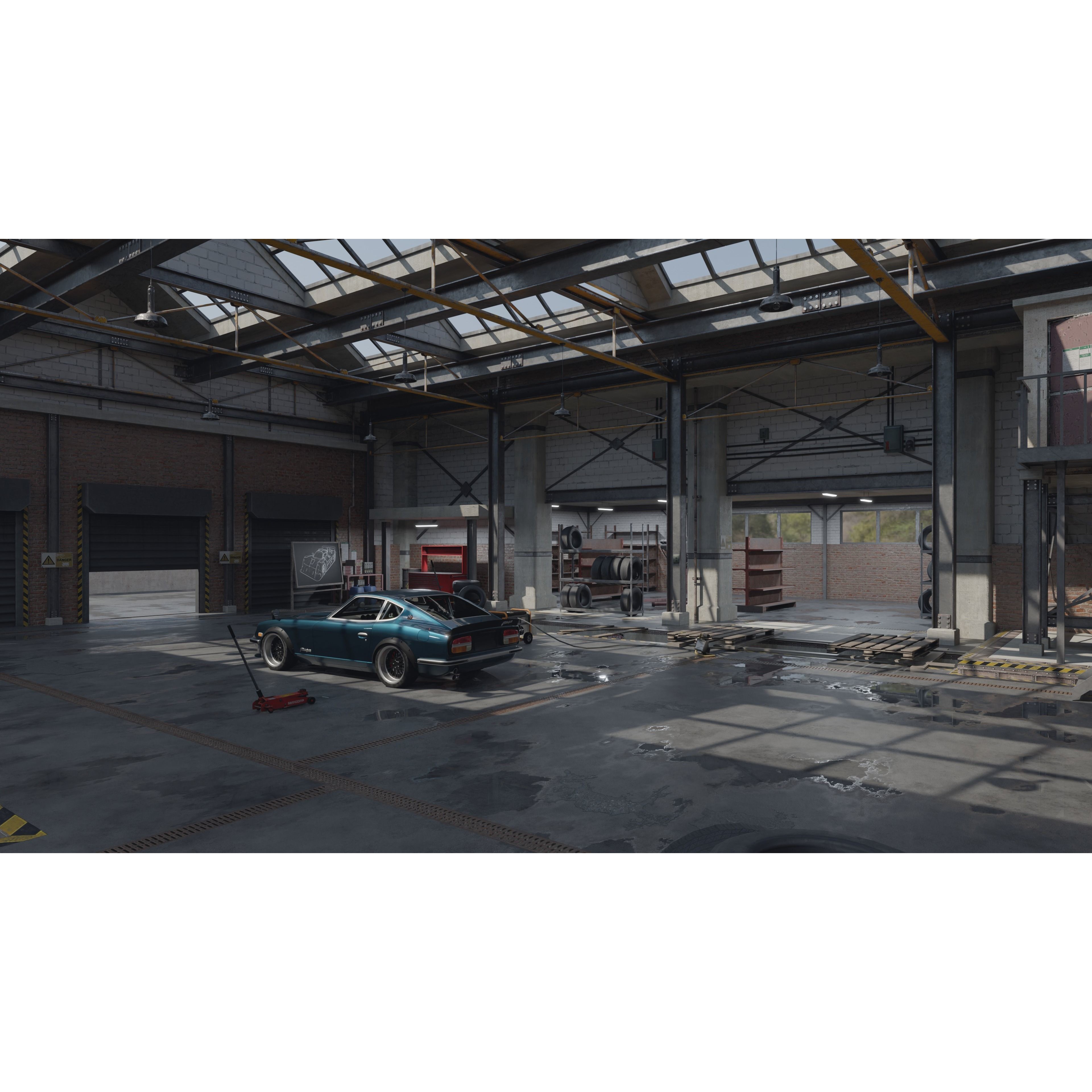 High Detail Garage - Low-Poly Game-Ready 3D Model - View 17