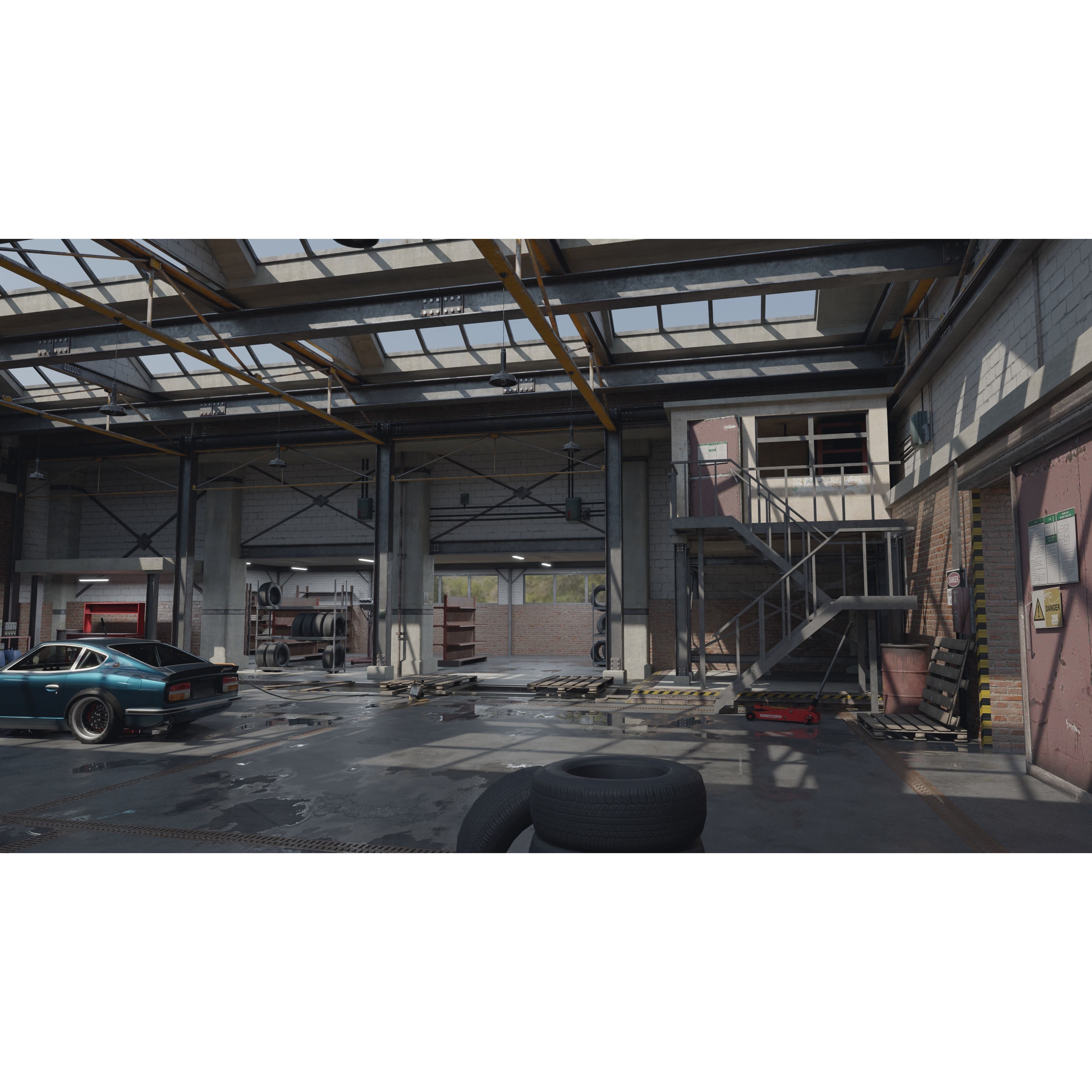 High Detail Garage - Low-Poly Game-Ready 3D Model - View 18
