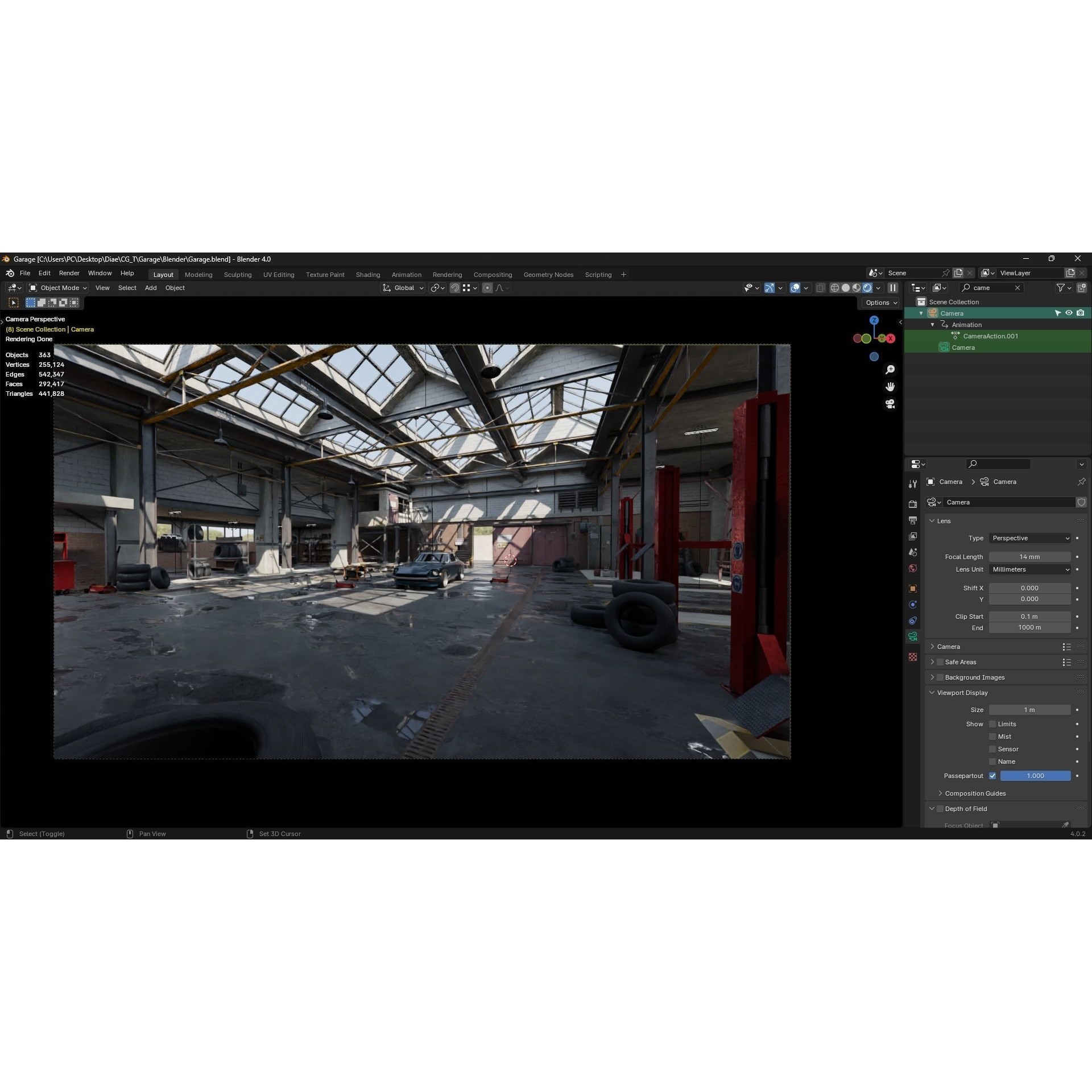High Detail Garage - Low-Poly Game-Ready 3D Model - View 9