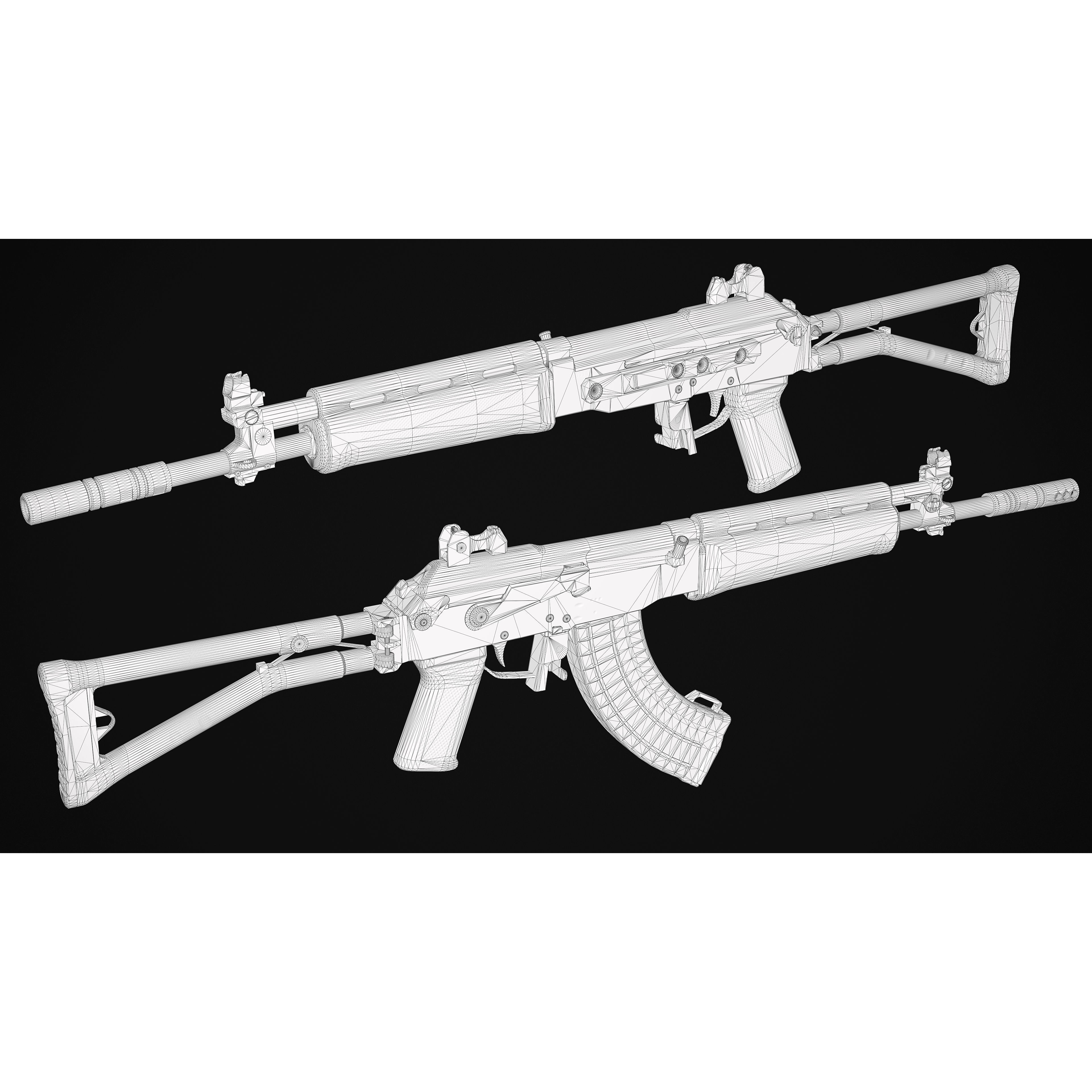 Sako RK95 TP 3D Model – Low Poly Military Rifle, FBX