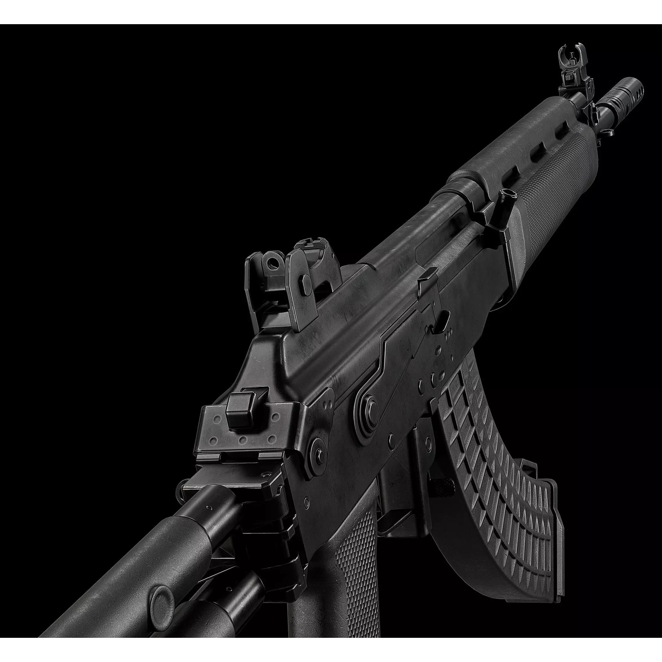 Sako RK95 TP 3D Model – Low Poly Military Rifle, FBX - View 2