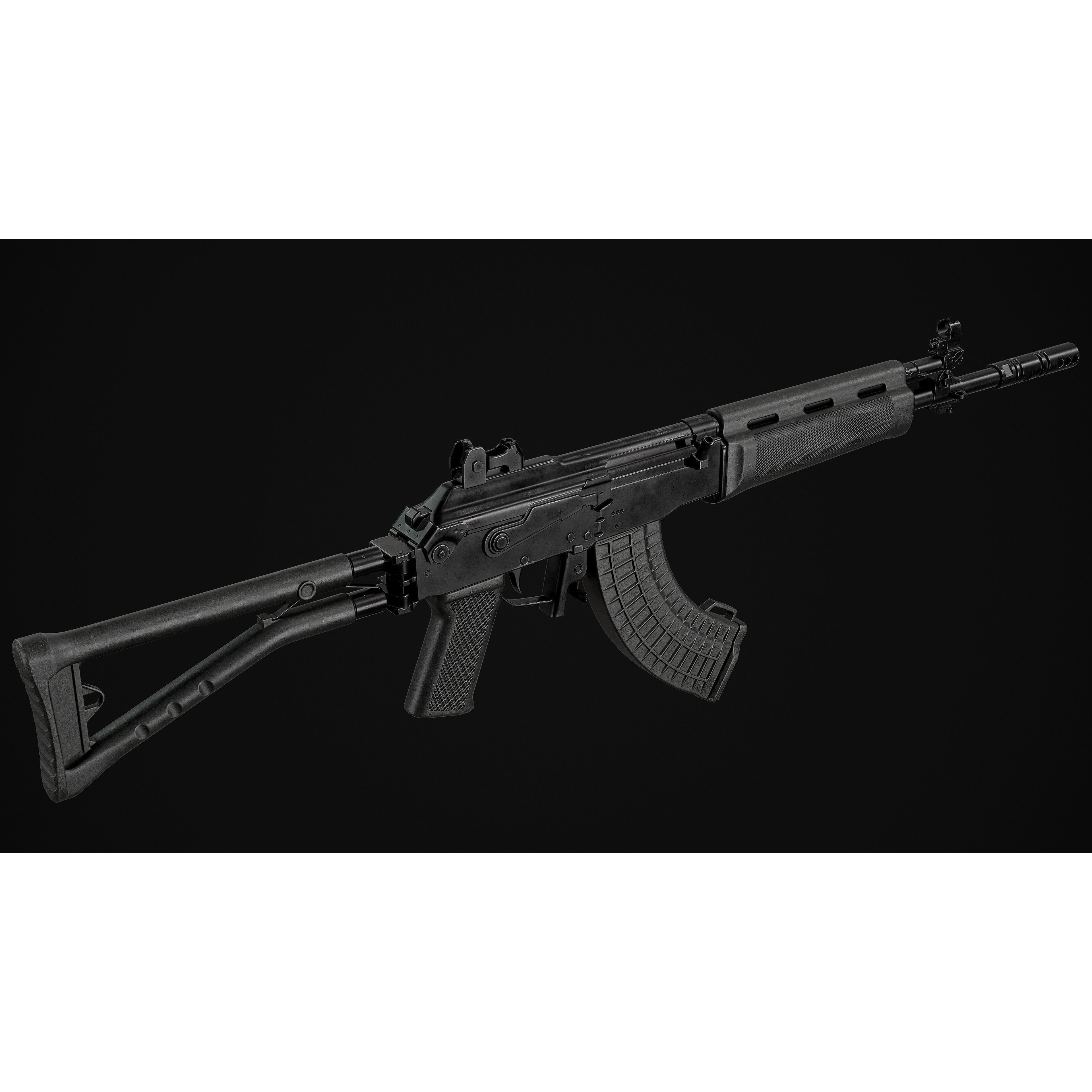 Sako RK95 TP 3D Model – Low Poly Military Rifle, FBX - View 3