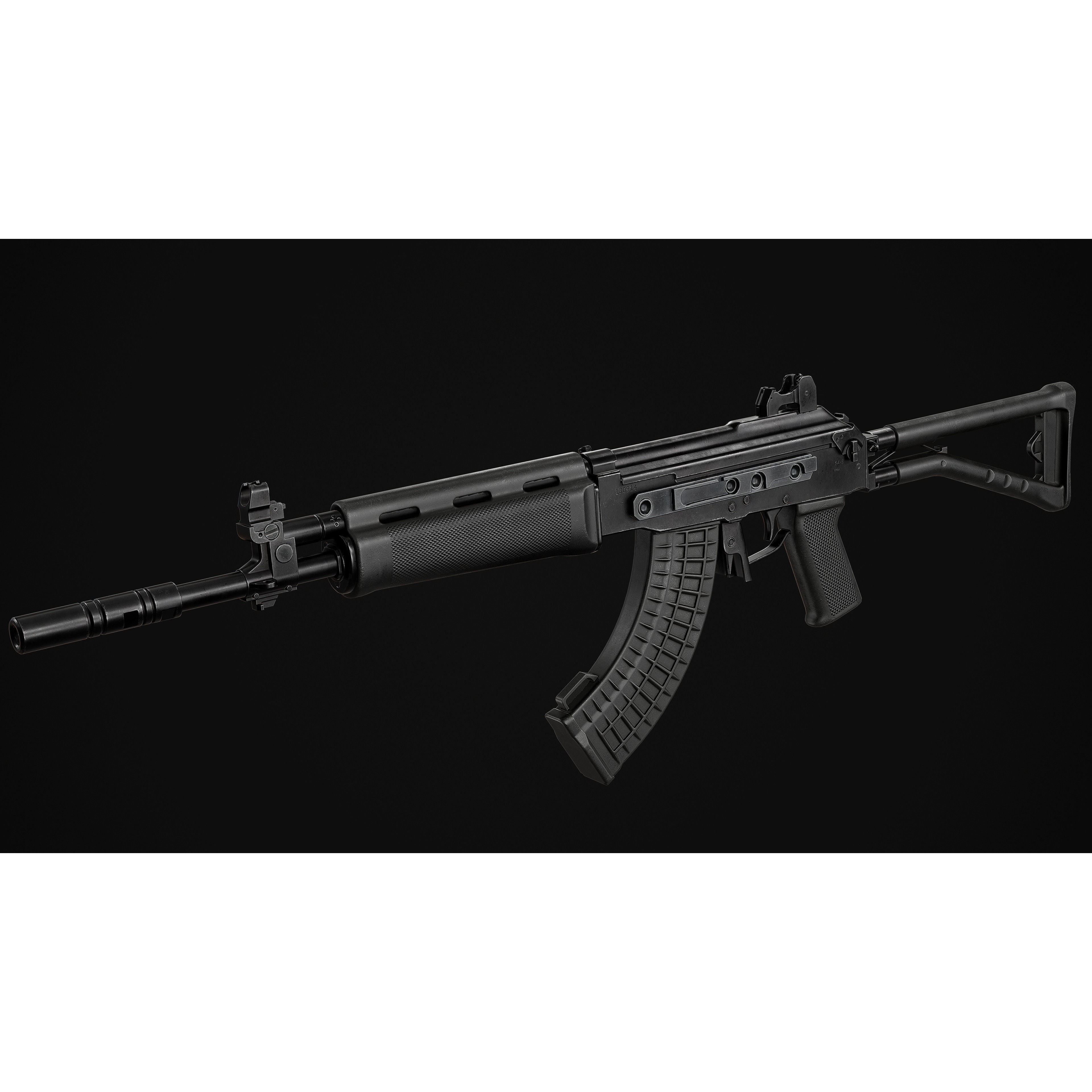 Sako RK95 TP 3D Model – Low Poly Military Rifle, FBX - View 4