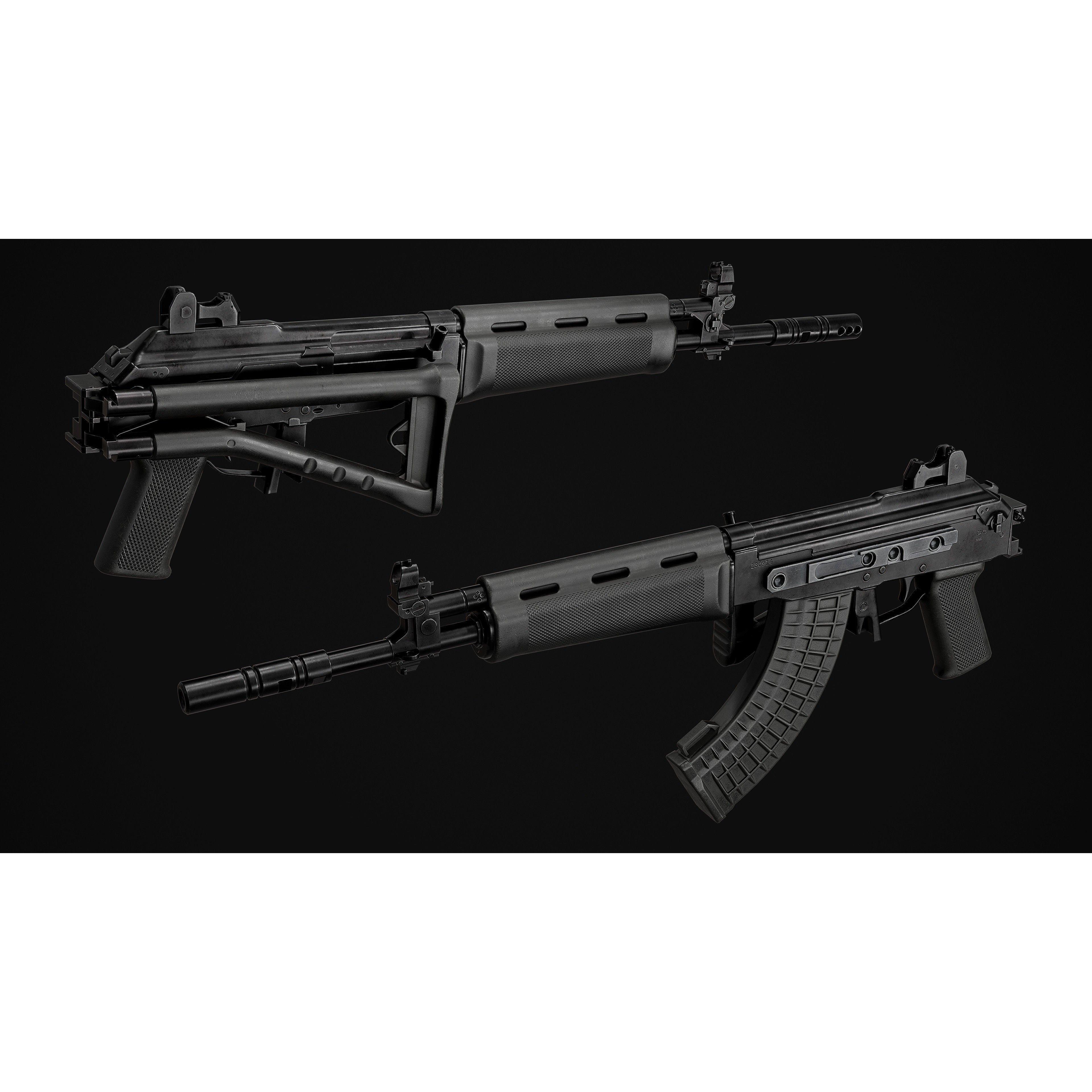 Sako RK95 TP 3D Model – Low Poly Military Rifle, FBX - View 7