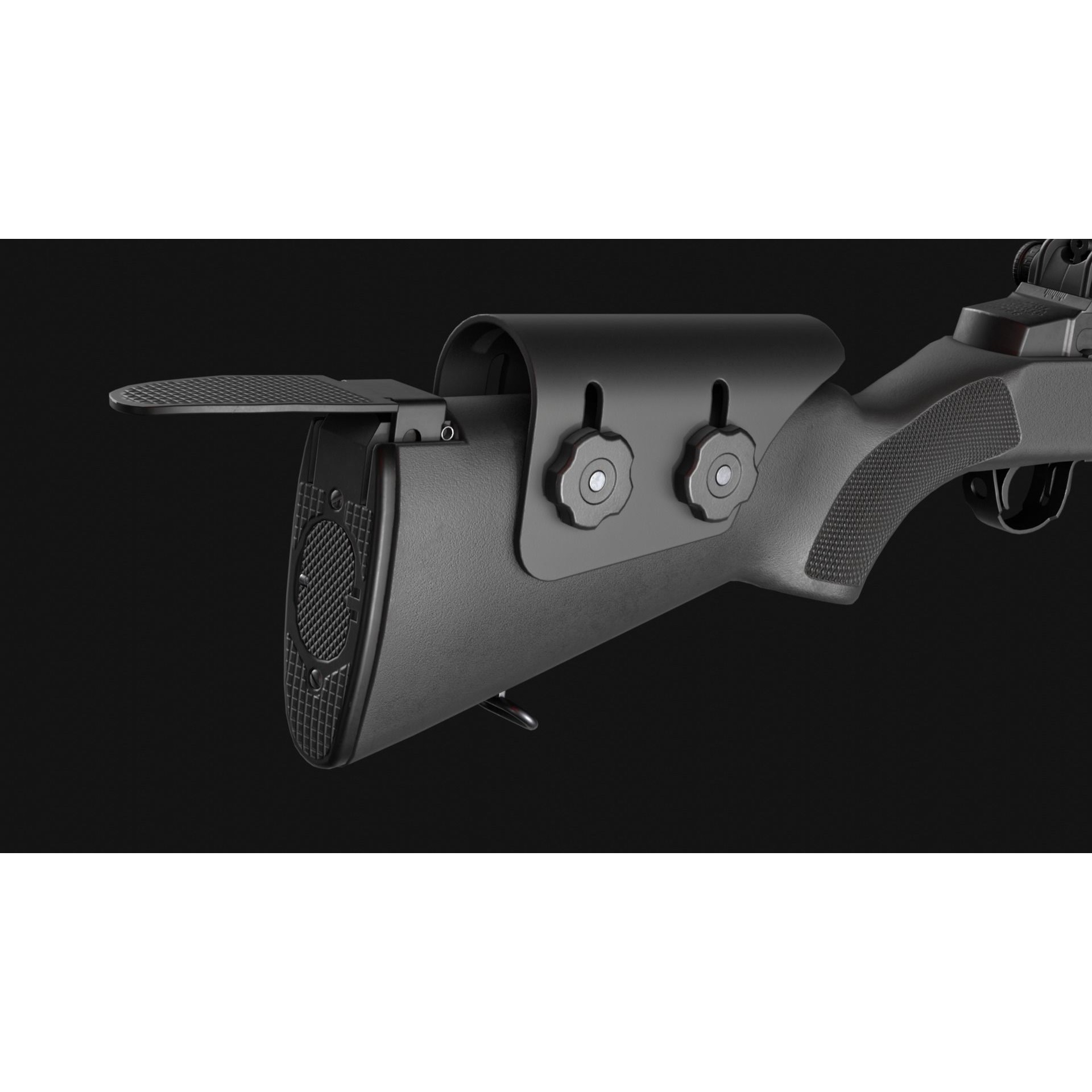 Springfield M1A Super Match 3D Model – Low Poly Game Asset, FBX, Rigged - View 14