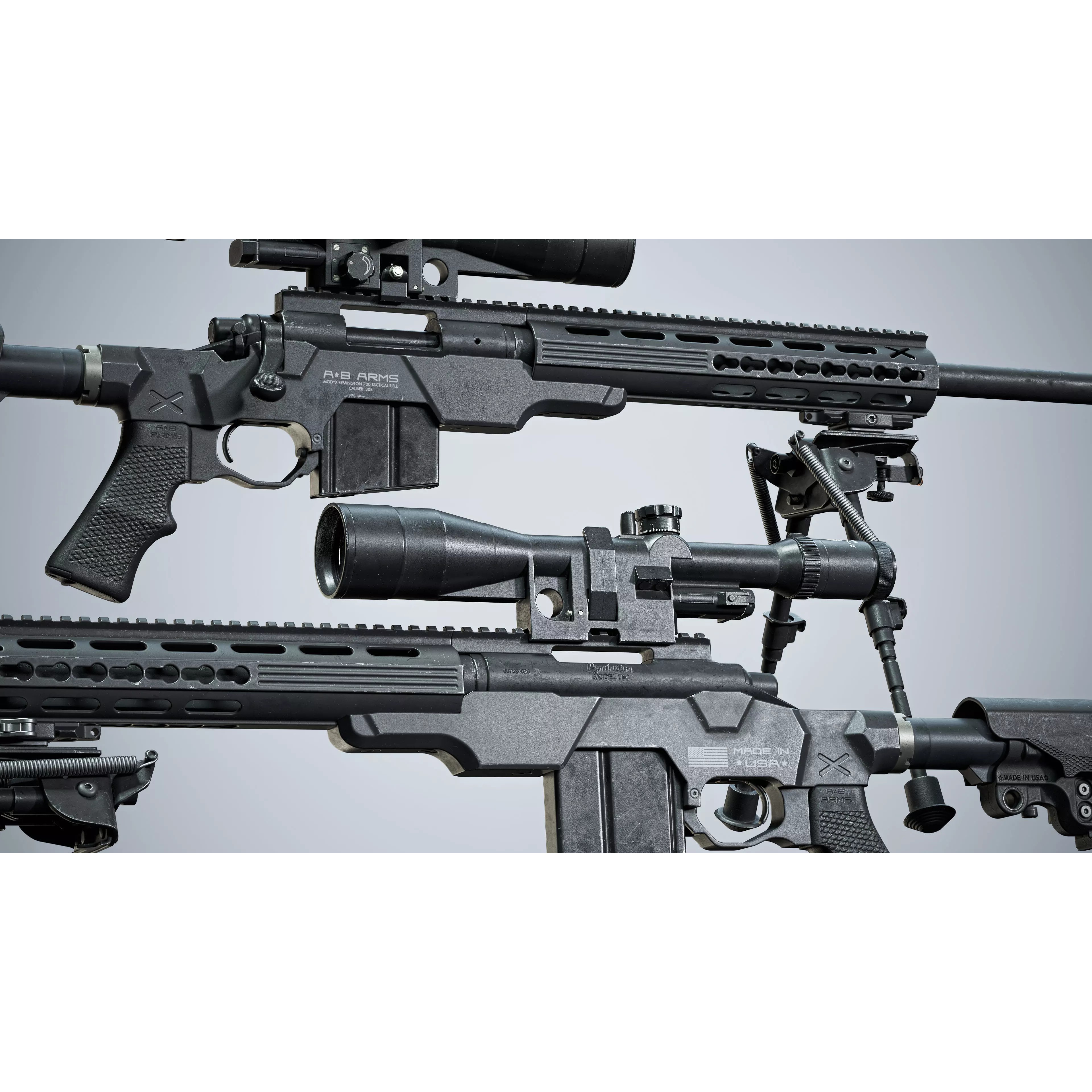 Remington 700 Tactical Sniper Rifle 3D Model – Low Poly Game Asset, FBX, PBR - View 3
