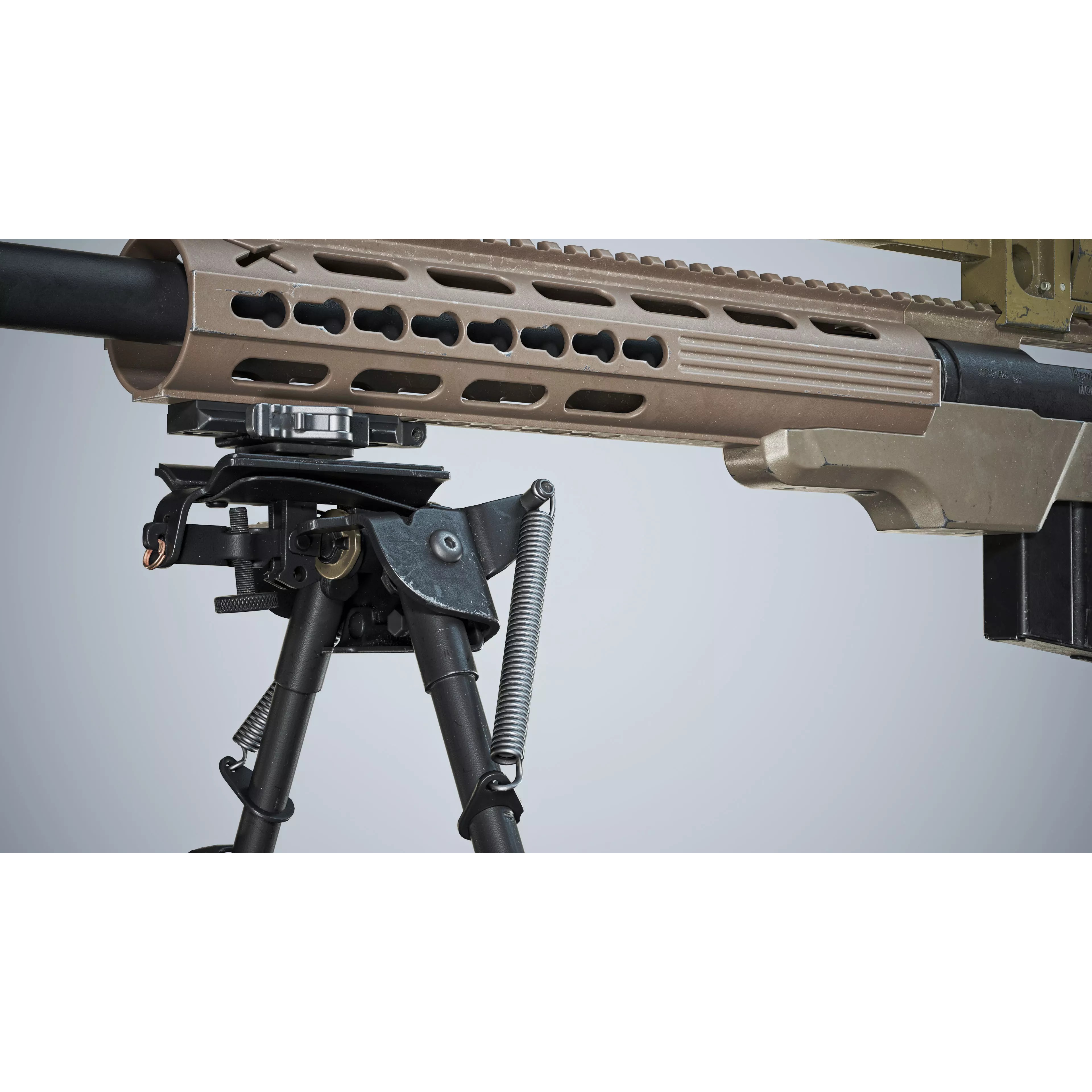 Remington 700 Tactical Sniper Rifle 3D Model – Low Poly Game Asset, FBX, PBR - View 9