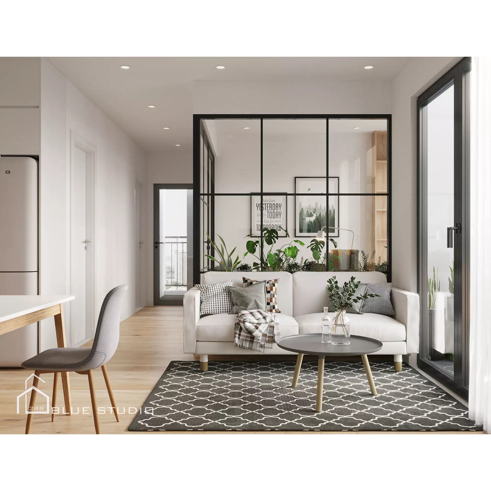 Scandinavian Apartment - Game-Ready 3D Model - View 2