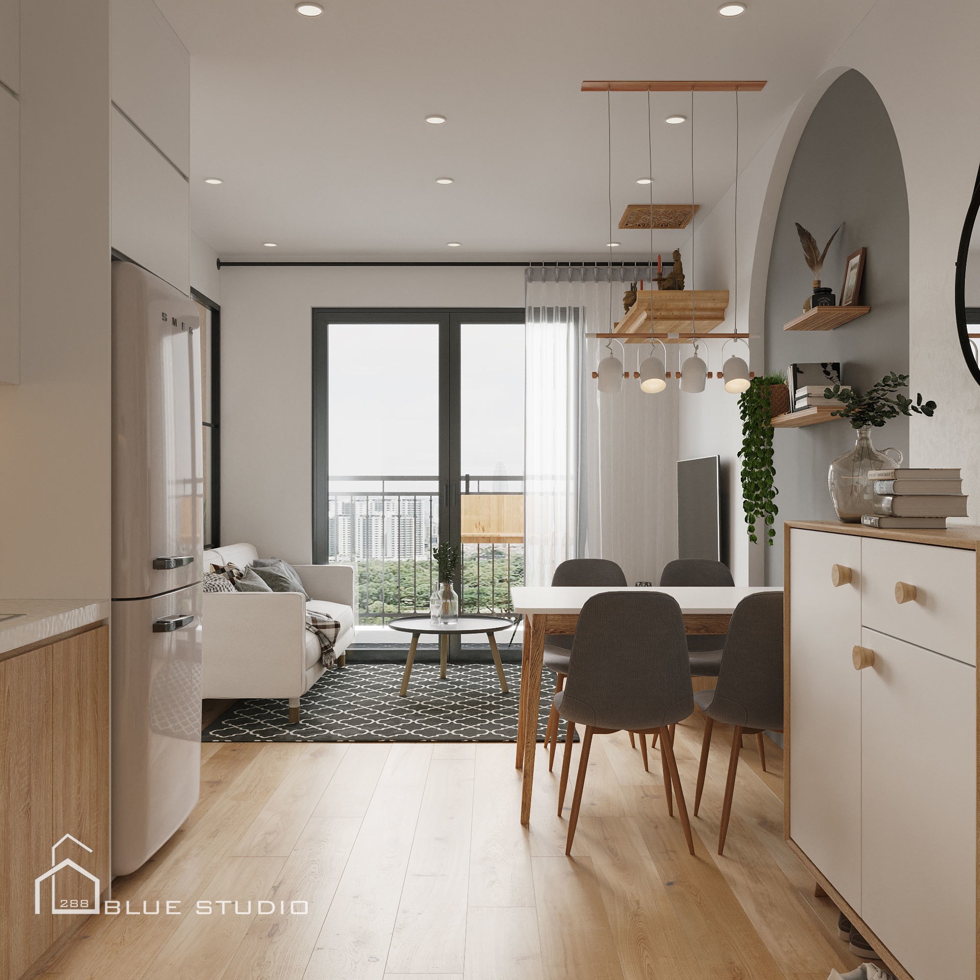 Scandinavian Apartment - Game-Ready 3D Model - View 5