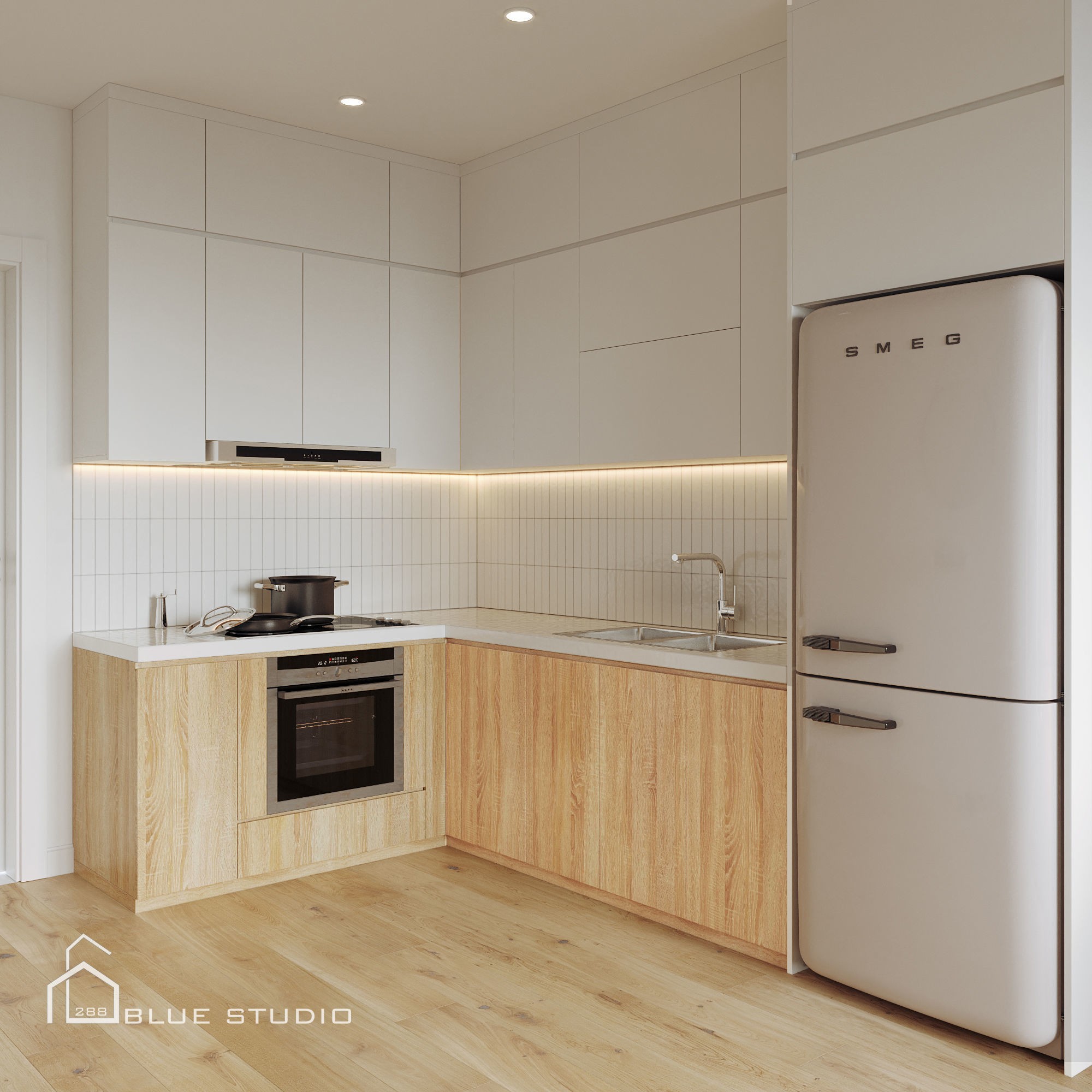 Scandinavian Apartment - Game-Ready 3D Model - View 7