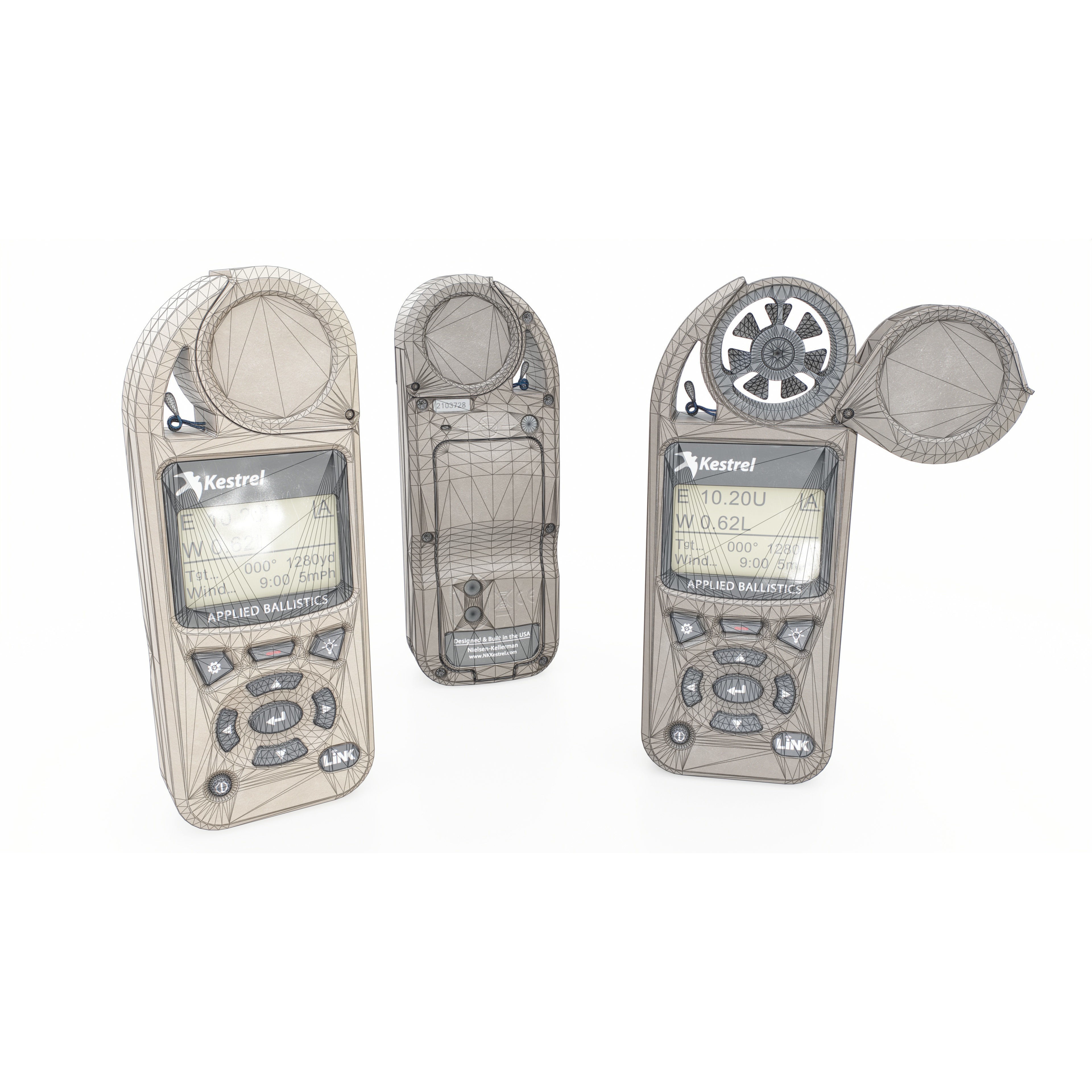 Kestrel 5700X Elite Weather Meter 3D Model – Low Poly Game Asset, FBX - View 3