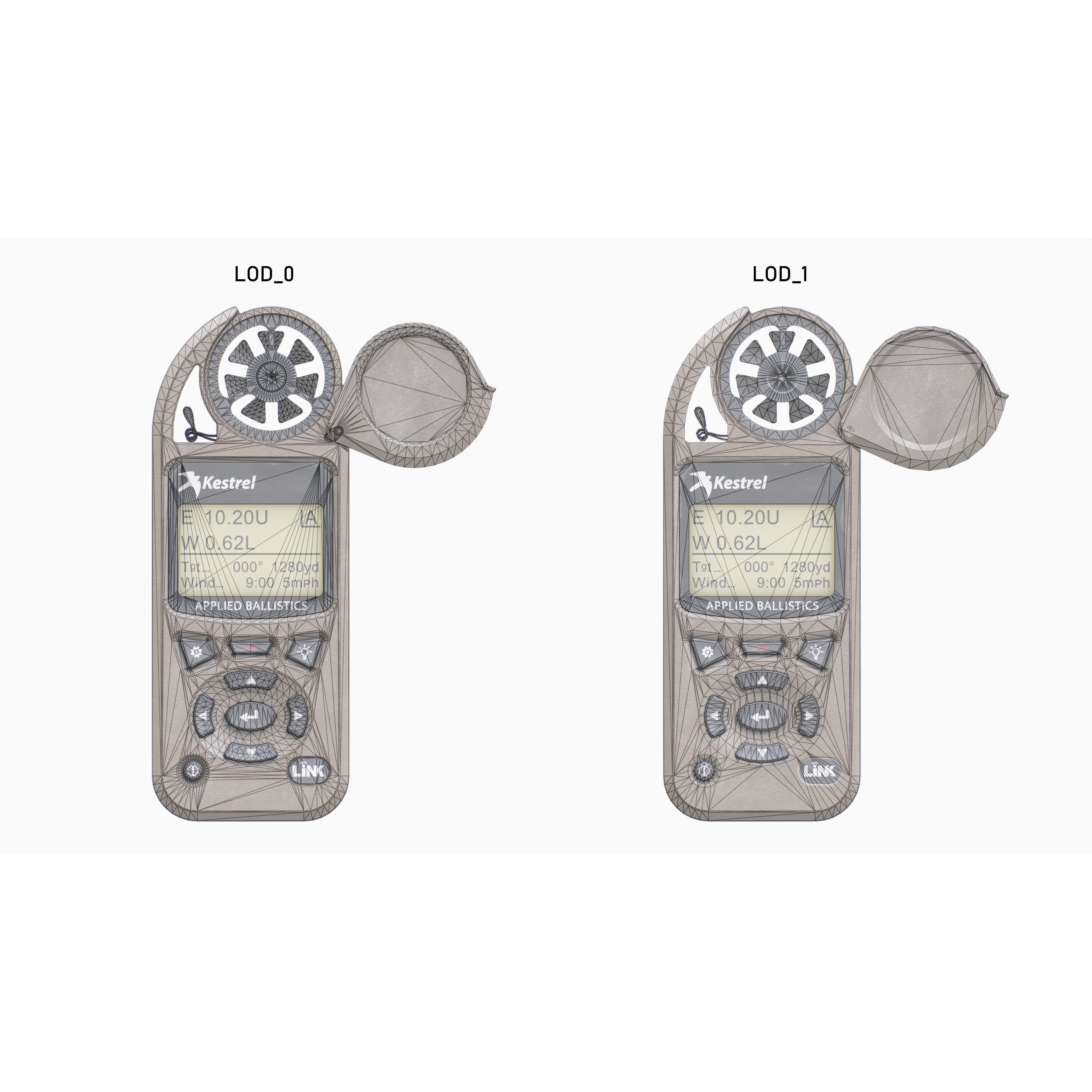 Kestrel 5700X Elite Weather Meter 3D Model – Low Poly Game Asset, FBX - View 33