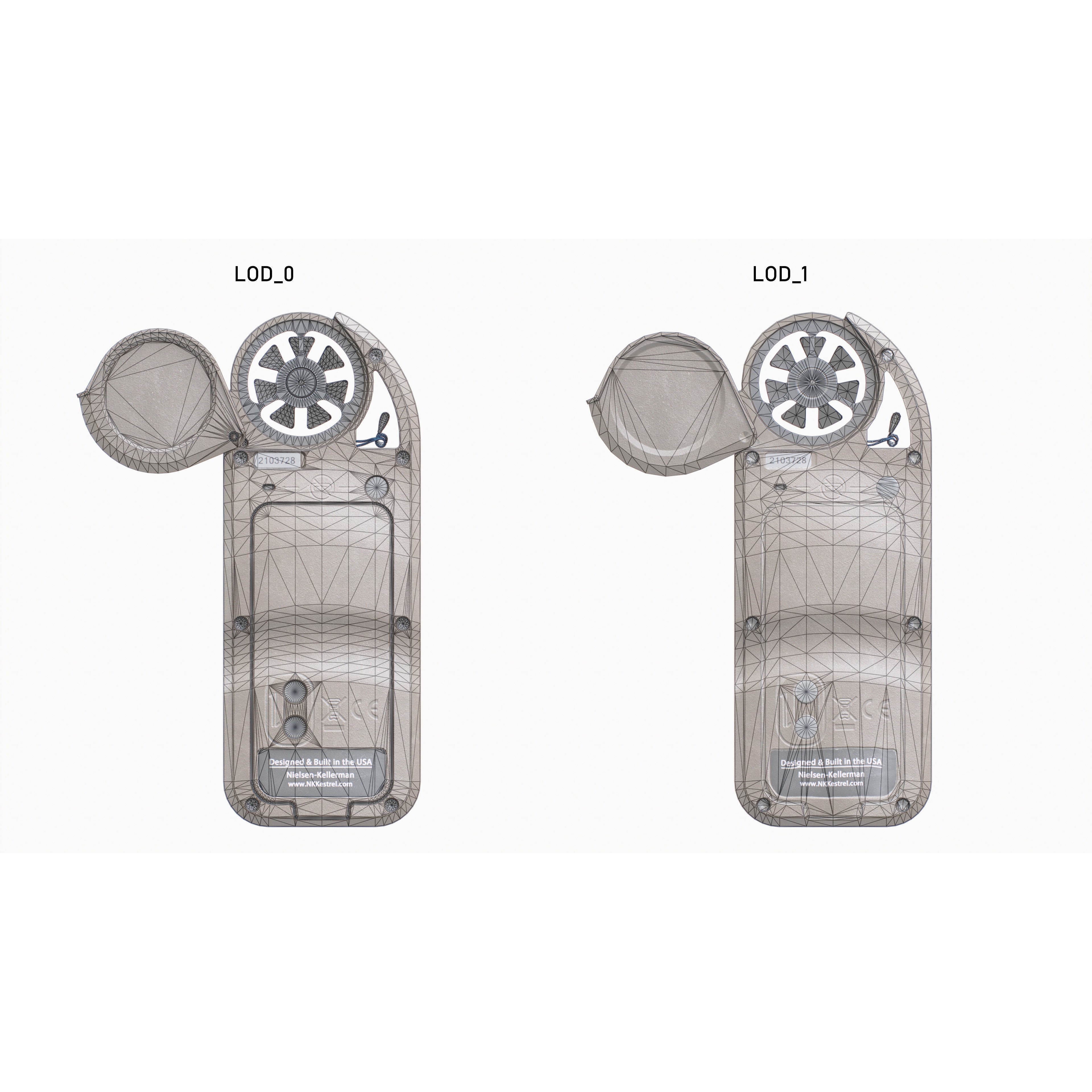 Kestrel 5700X Elite Weather Meter 3D Model – Low Poly Game Asset, FBX - View 34