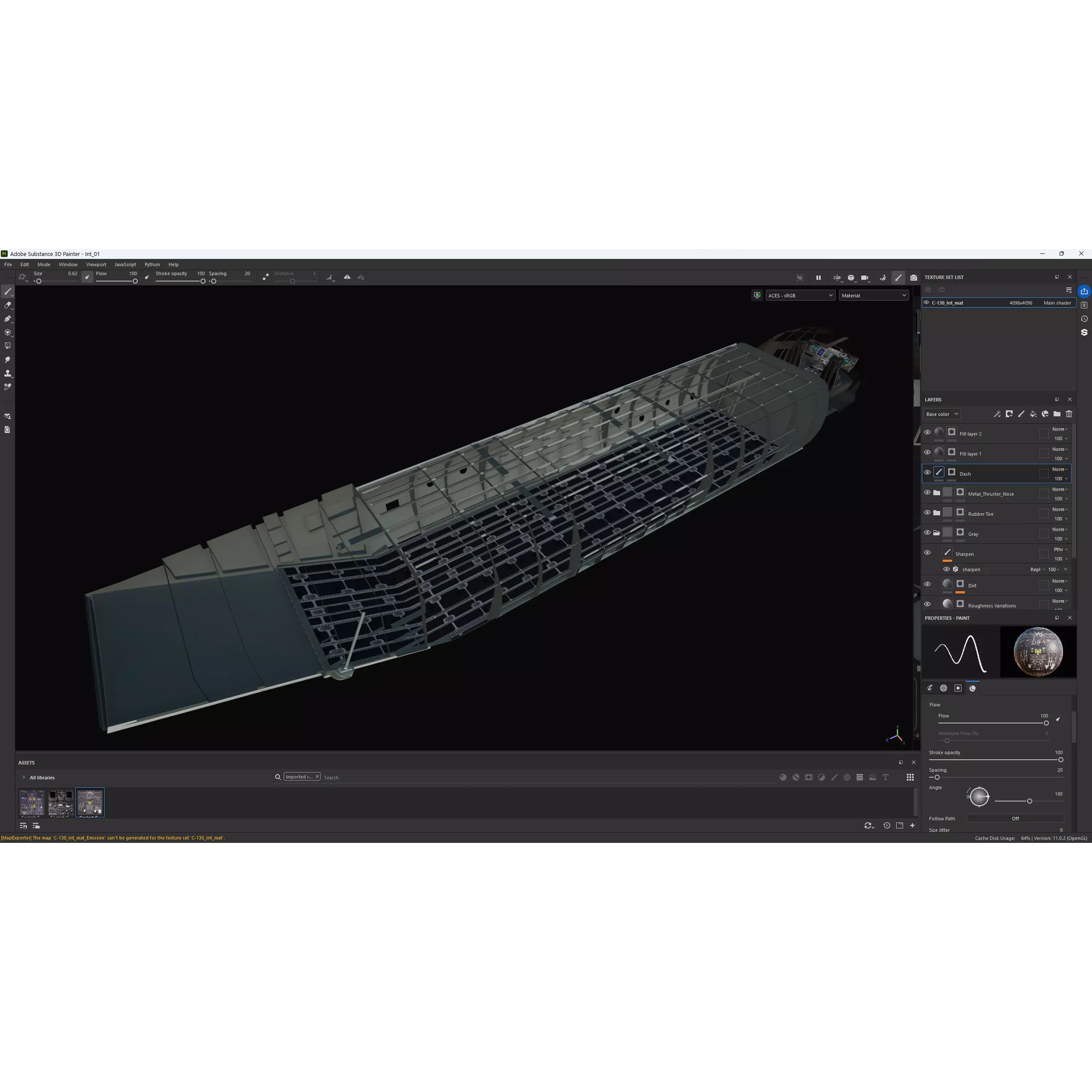 Lockheed C-130 Hercules 3D Model – High-Resolution Military Aircraft, FBX - View 12