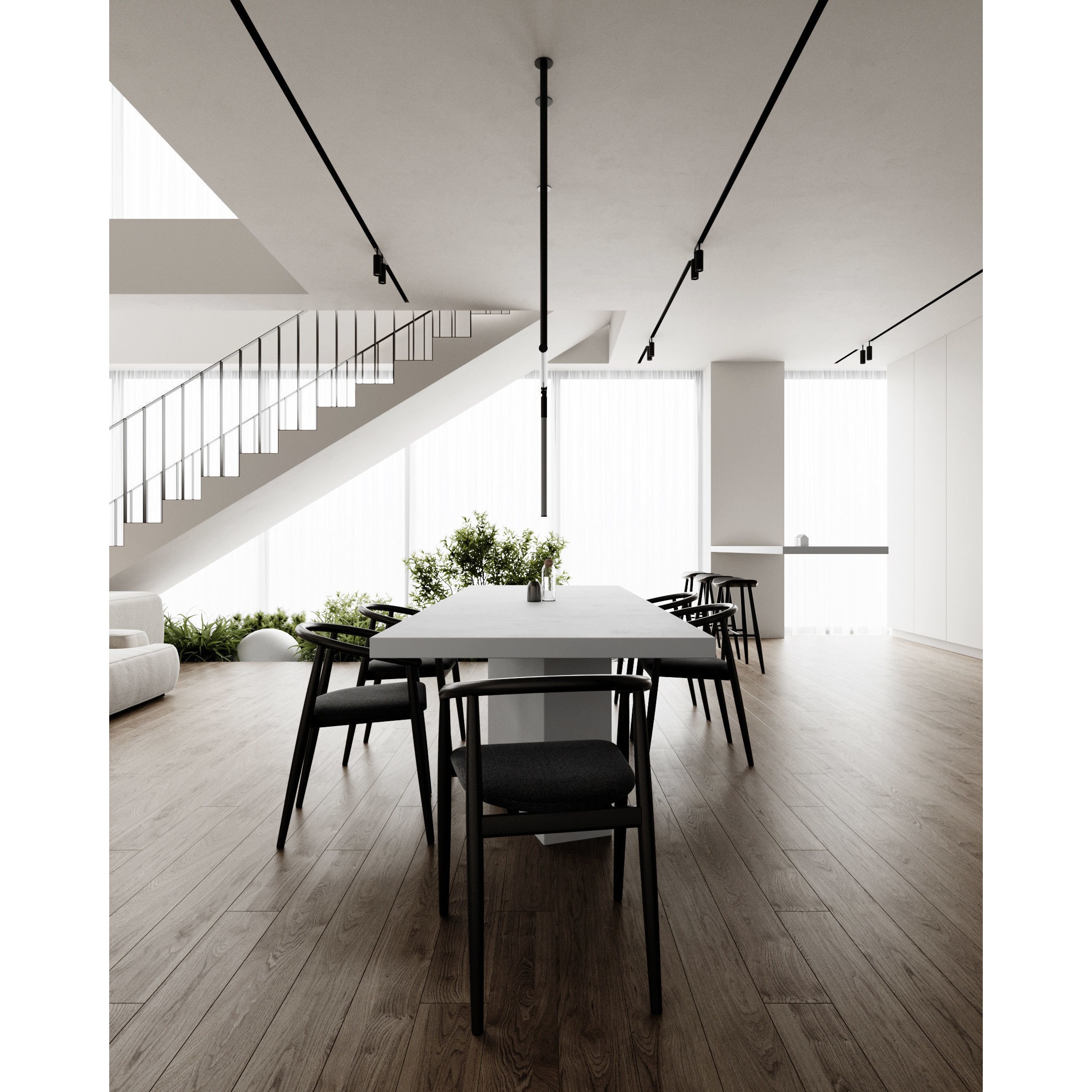 Japandi Interior Scene - Ready to Render 3D Model - View 15