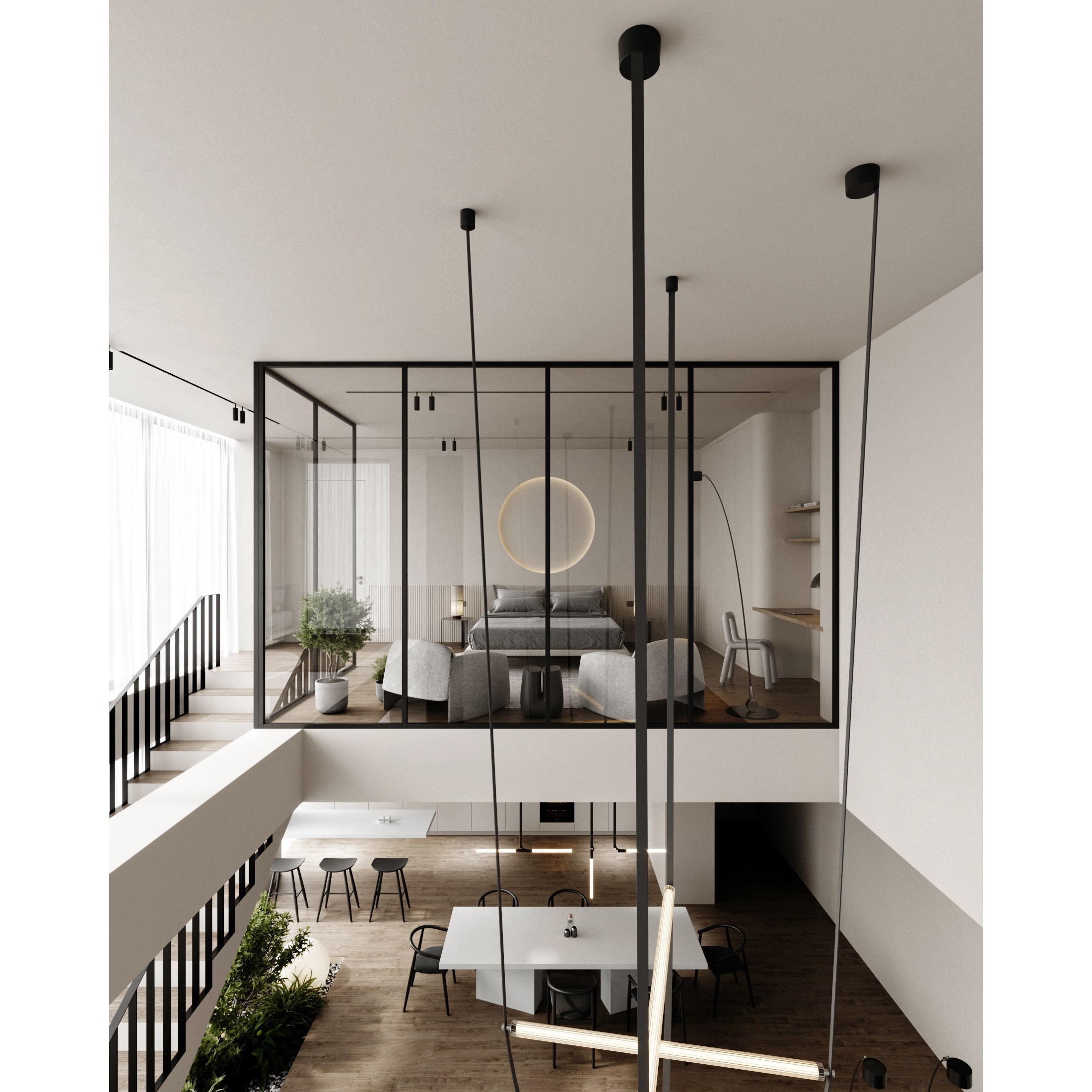 Japandi Interior Scene - Ready to Render 3D Model - View 17