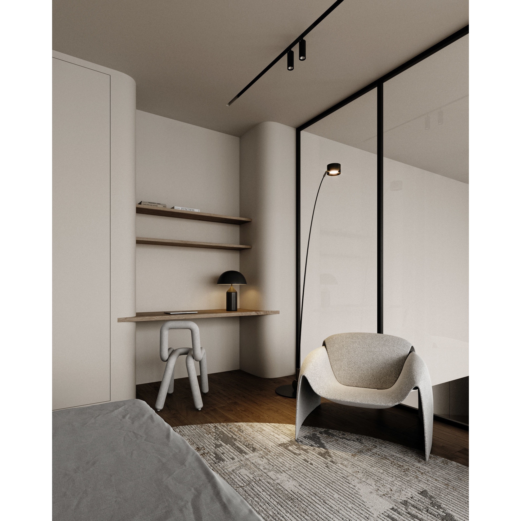 Japandi Interior Scene - Ready to Render 3D Model - View 20