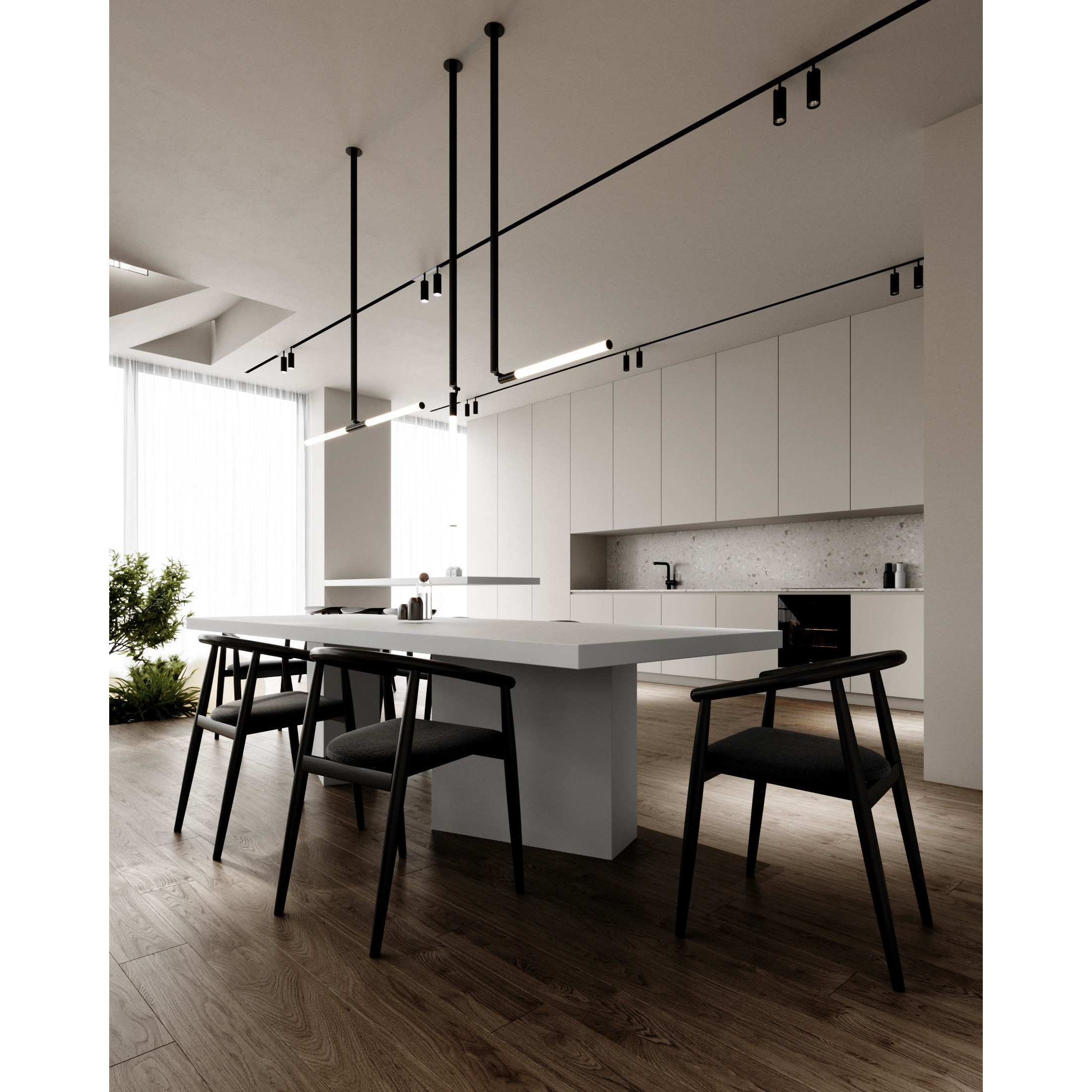 Japandi Interior Scene - Ready to Render 3D Model - View 8