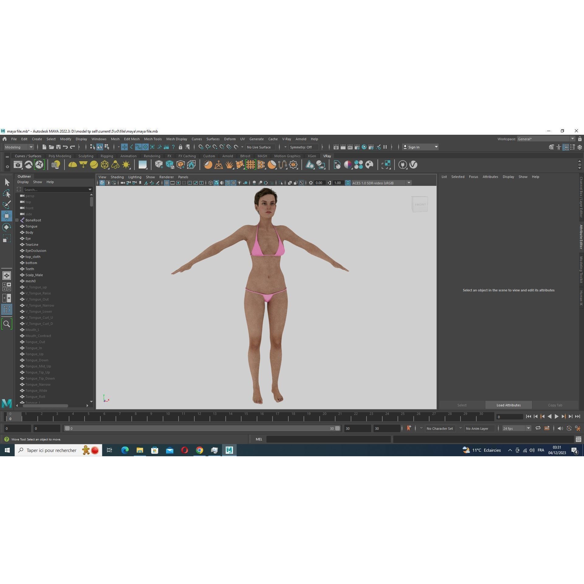 Amelia 3D Model – Low Poly Military Muse with Rigging and PBR Textures - View 37