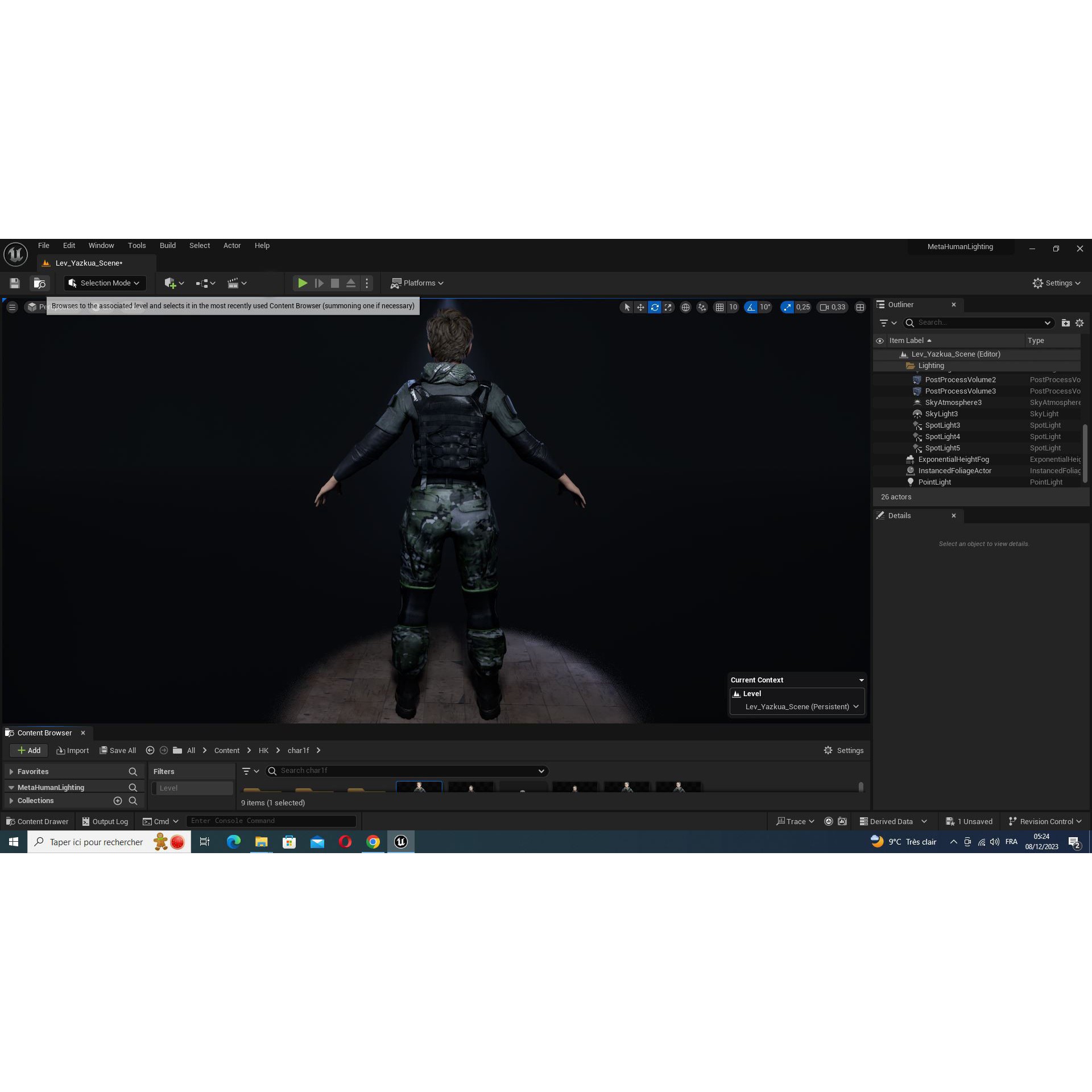 Amelia 3D Model – Low Poly Military Muse with Rigging and PBR Textures - View 41