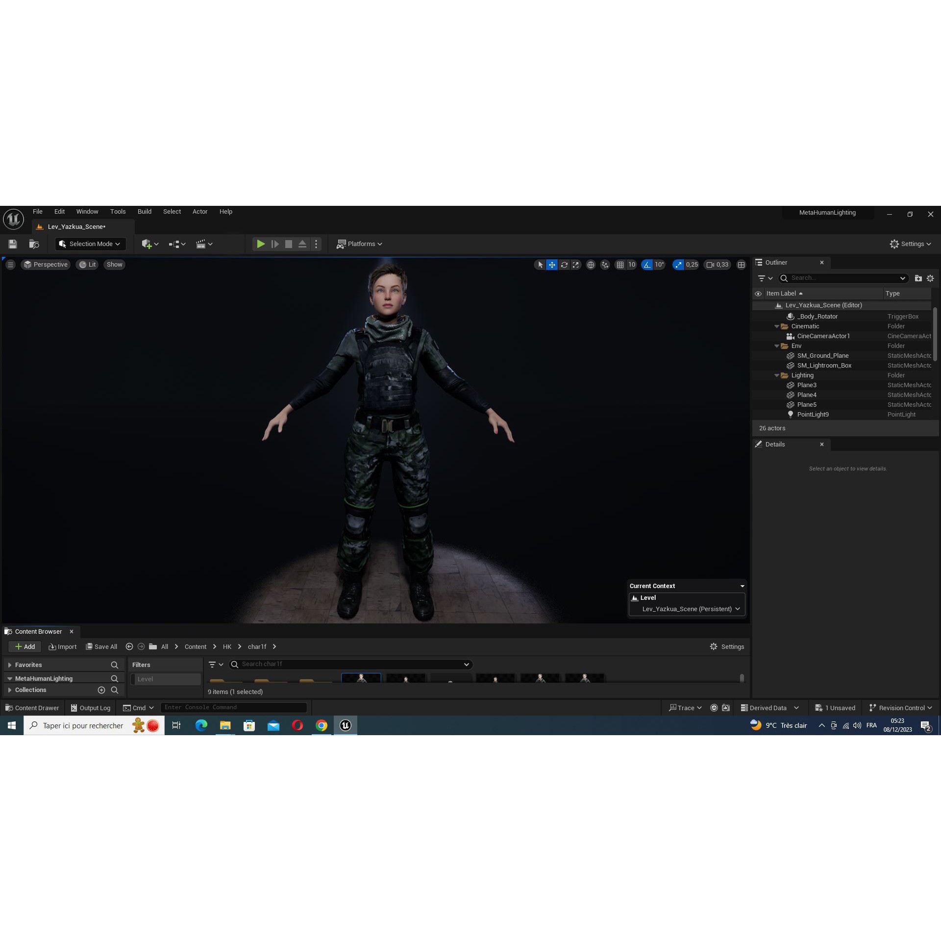 Amelia 3D Model – Low Poly Military Muse with Rigging and PBR Textures - View 42