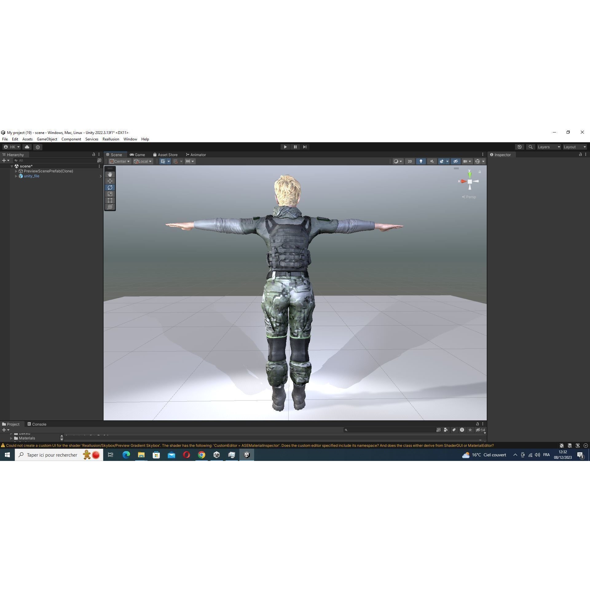 Amelia 3D Model – Low Poly Military Muse with Rigging and PBR Textures - View 58