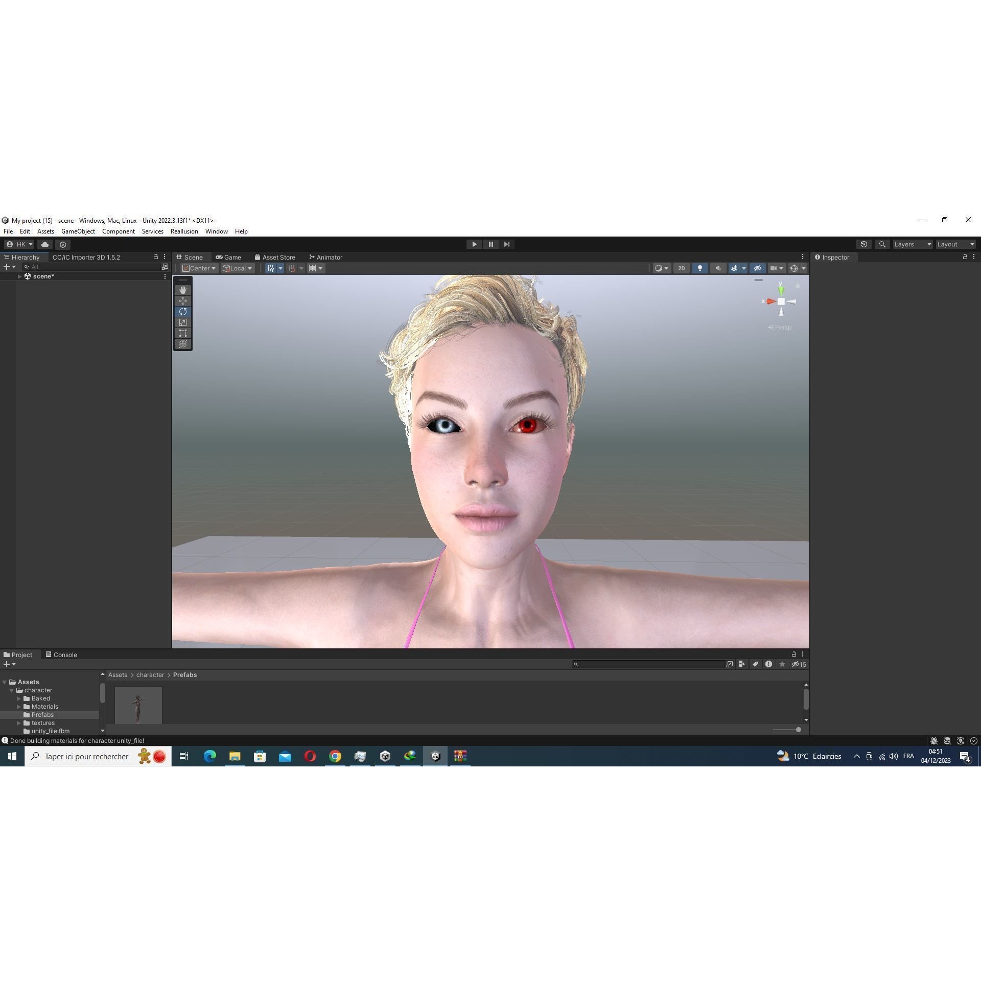 Amelia 3D Model – Low Poly Military Muse with Rigging and PBR Textures - View 59