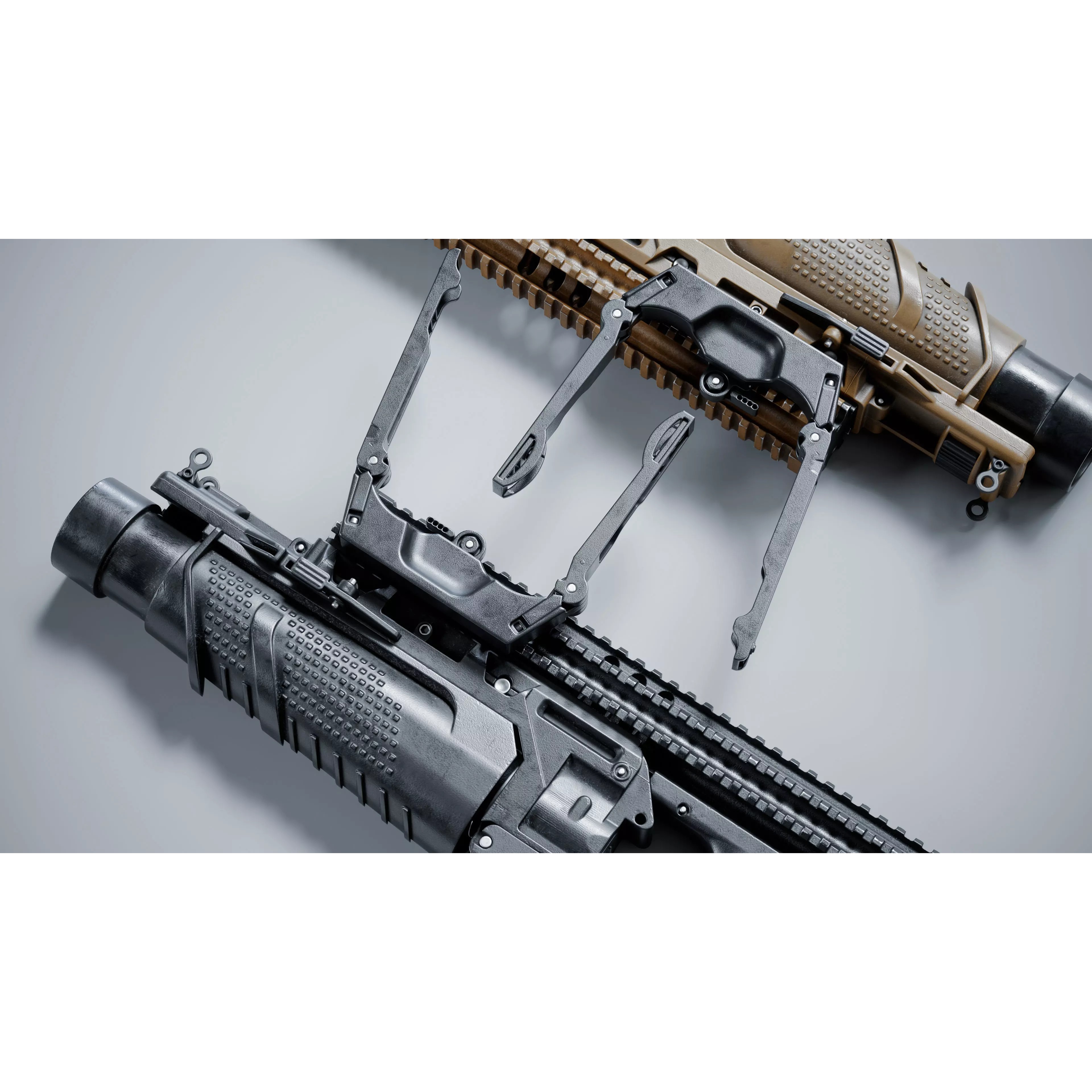 FN 40GL-S Grenade Launcher 3D Model – Low Poly Game Asset, FBX - View 4
