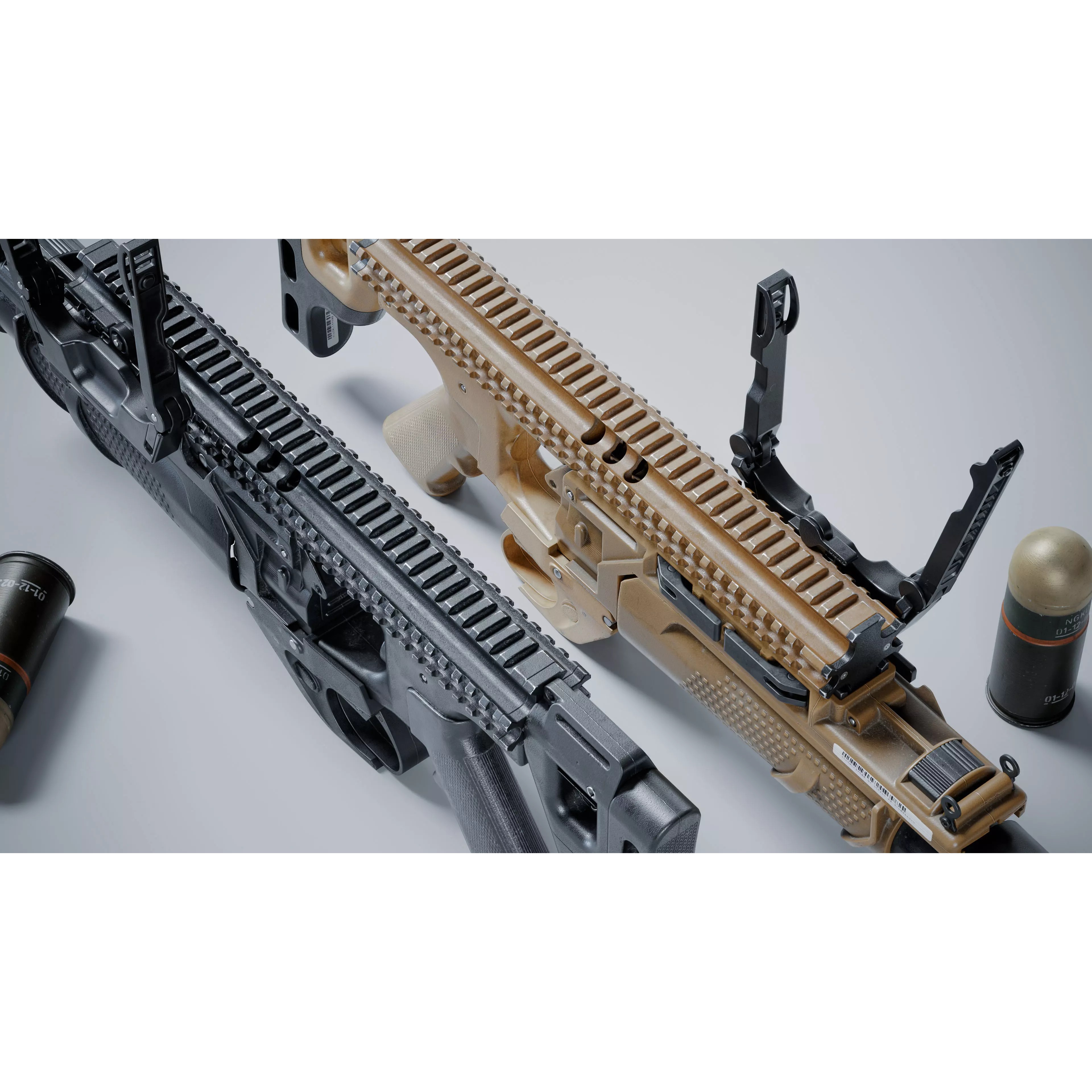 FN 40GL-S Grenade Launcher 3D Model – Low Poly Game Asset, FBX - View 5
