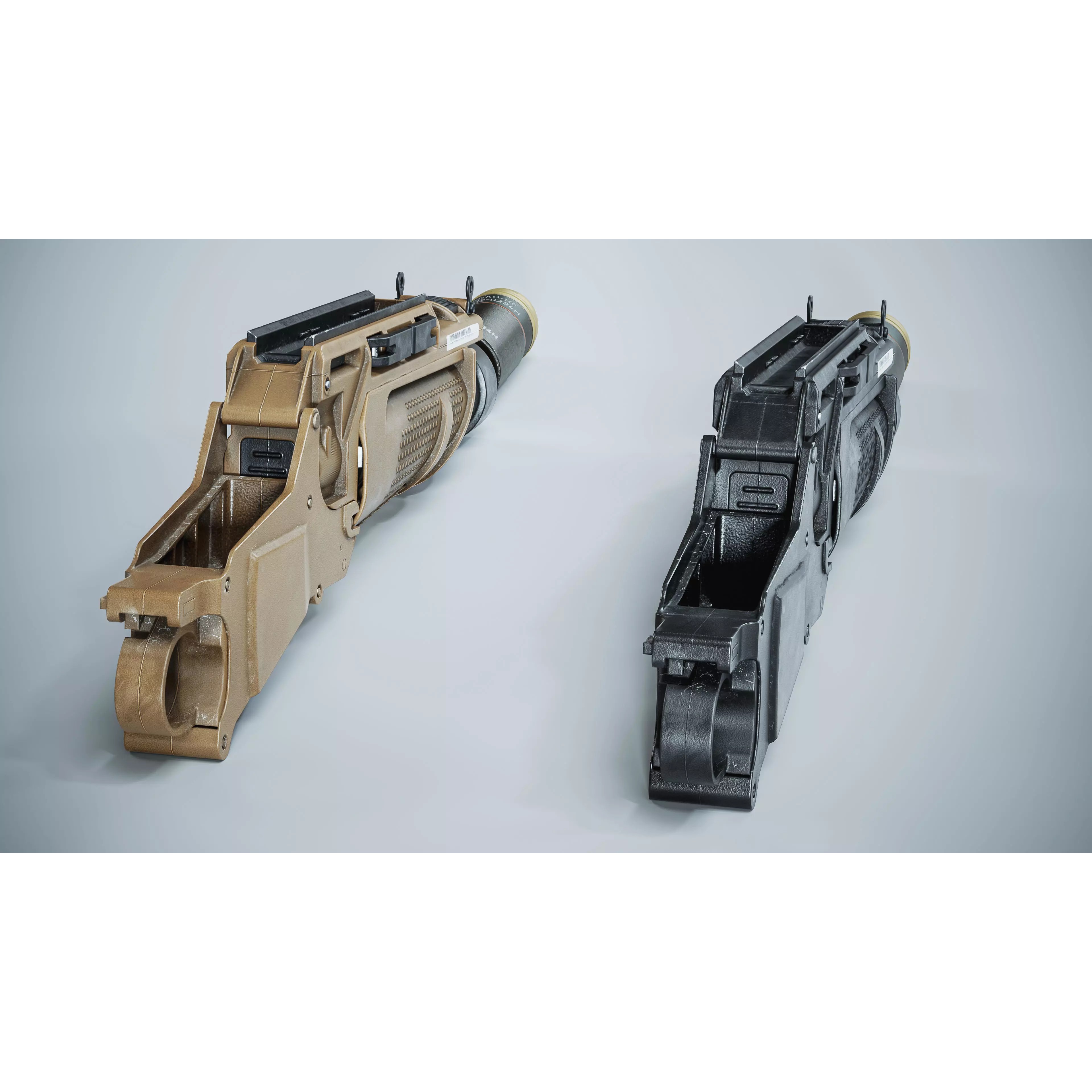 FN 40GL-S Grenade Launcher 3D Model – Low Poly Game Asset, FBX - View 9