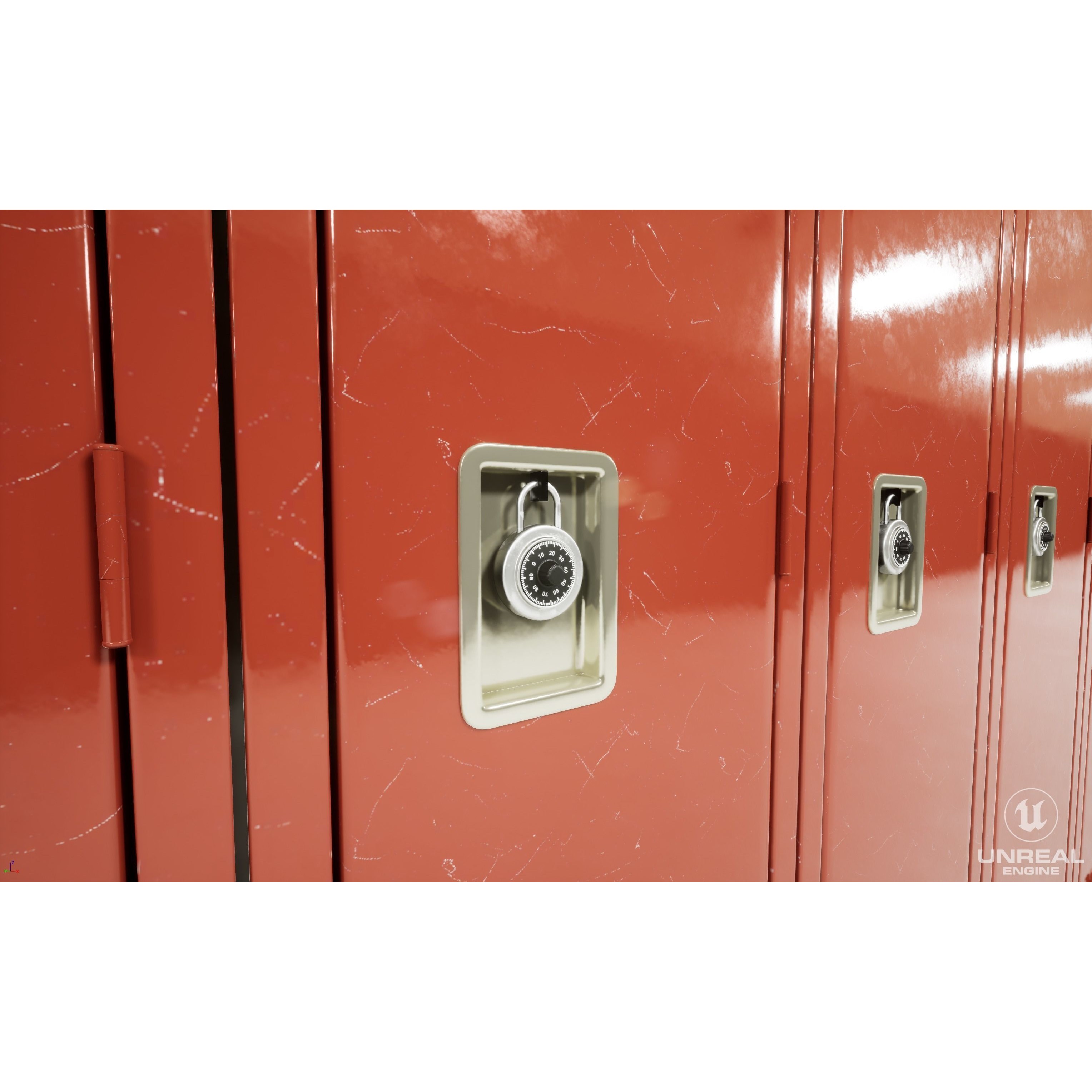 School Hallway - Game-Ready 3D Model - View 6