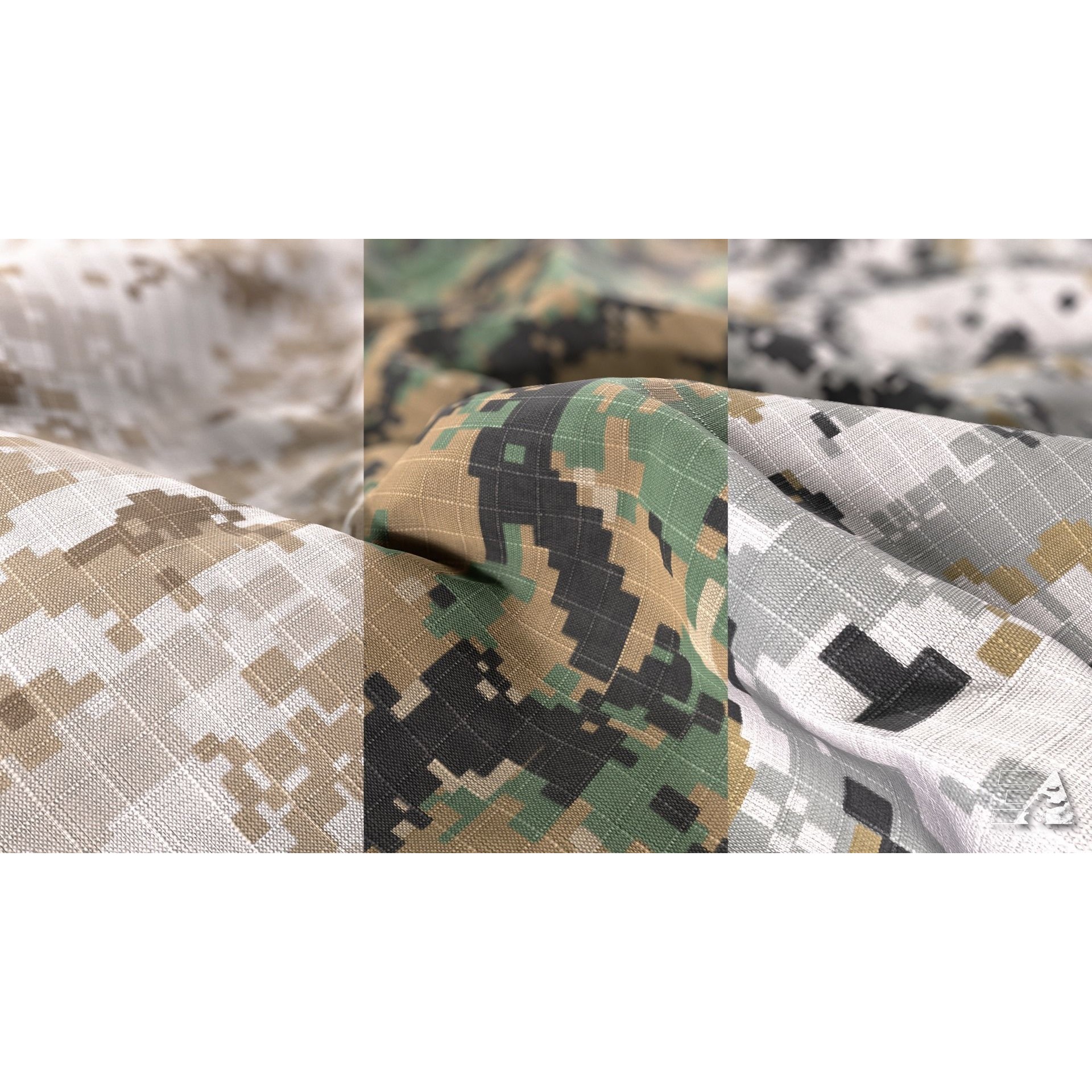 USMC Camo Generator Texture 3D Model – Procedural Military Fabric, SBSAR - View 10