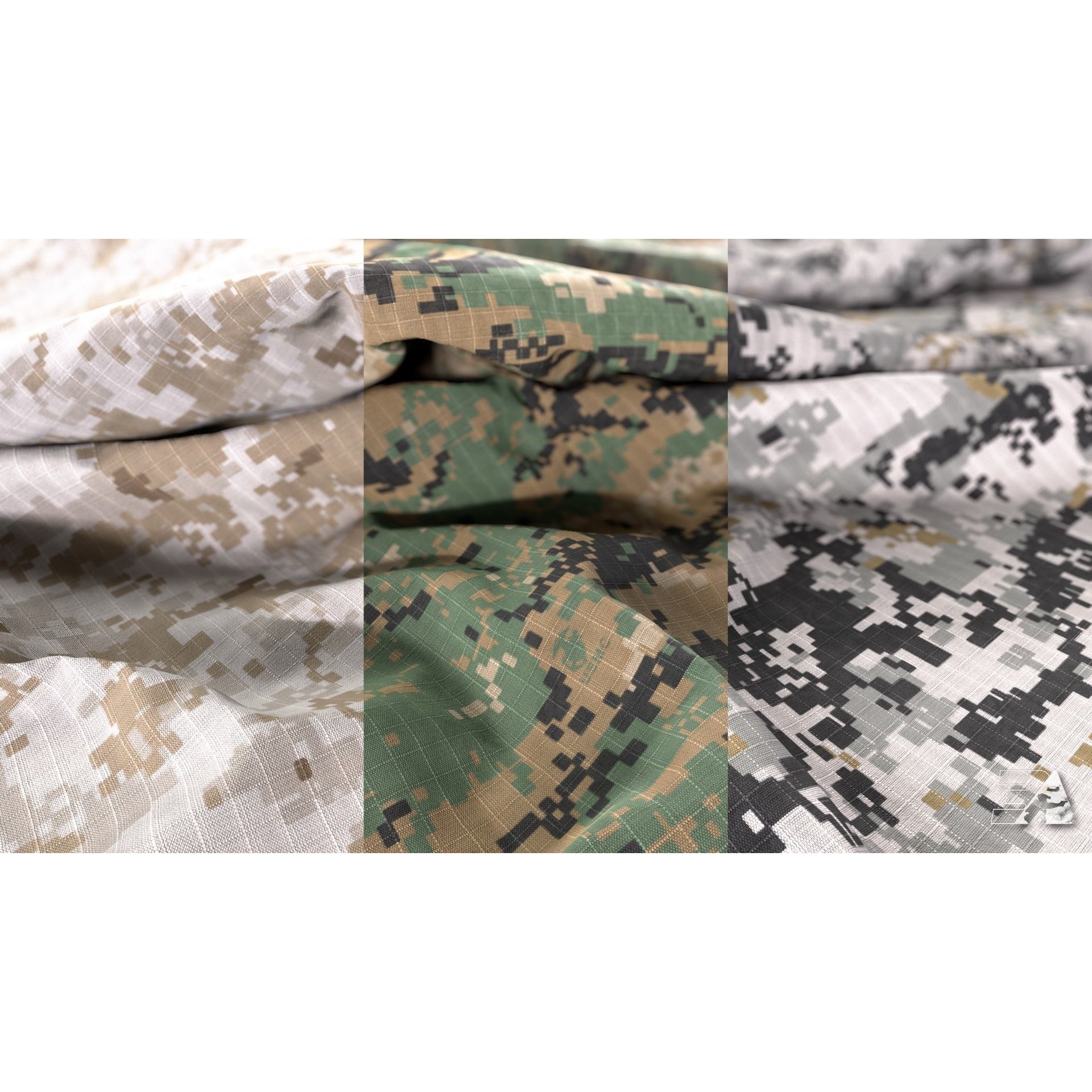 USMC Camo Generator Texture 3D Model – Procedural Military Fabric, SBSAR - View 8