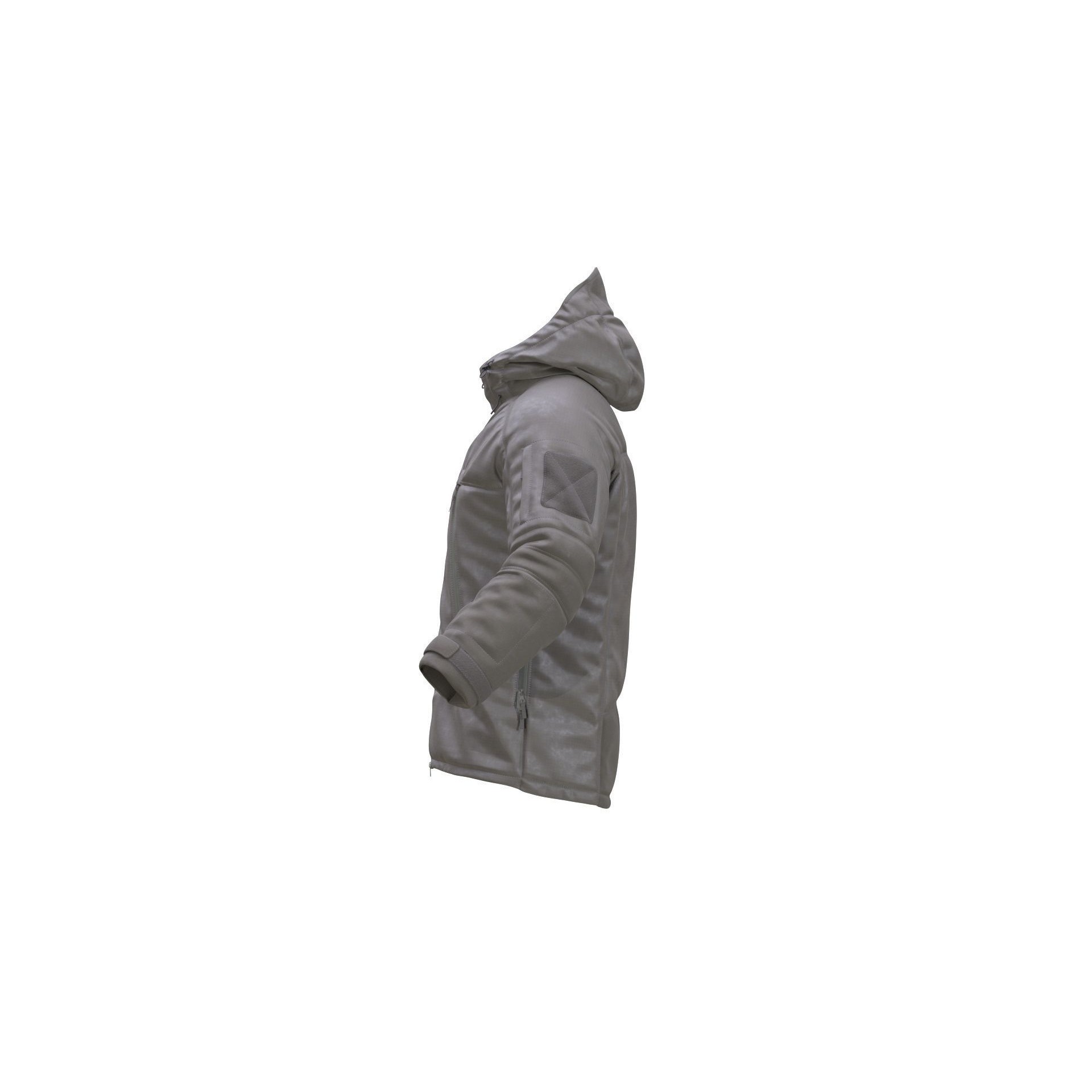 Jacket 3D Model – Low Poly Rigged Military Outfit for Games - View 9