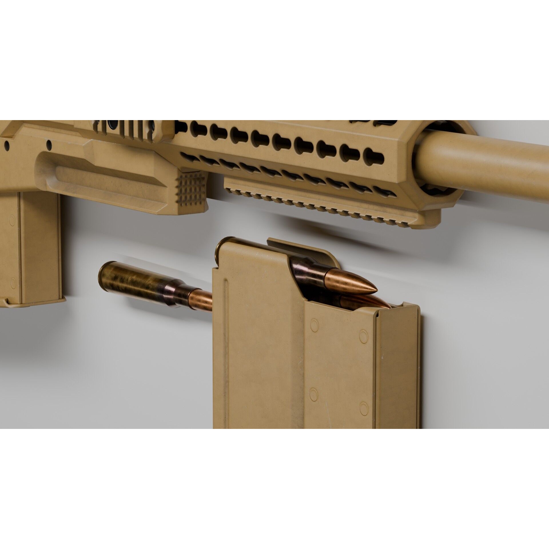Accuracy International AX 50 ELR 3D Model – Low Poly PBR Game Asset, FBX - View 11