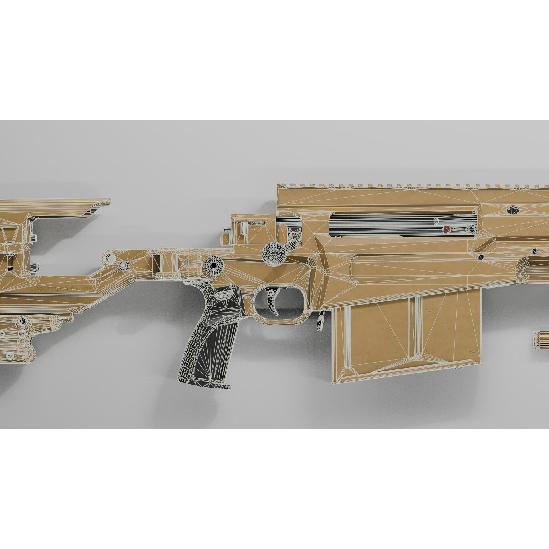 Accuracy International AX 50 ELR 3D Model – Low Poly PBR Game Asset, FBX - View 23