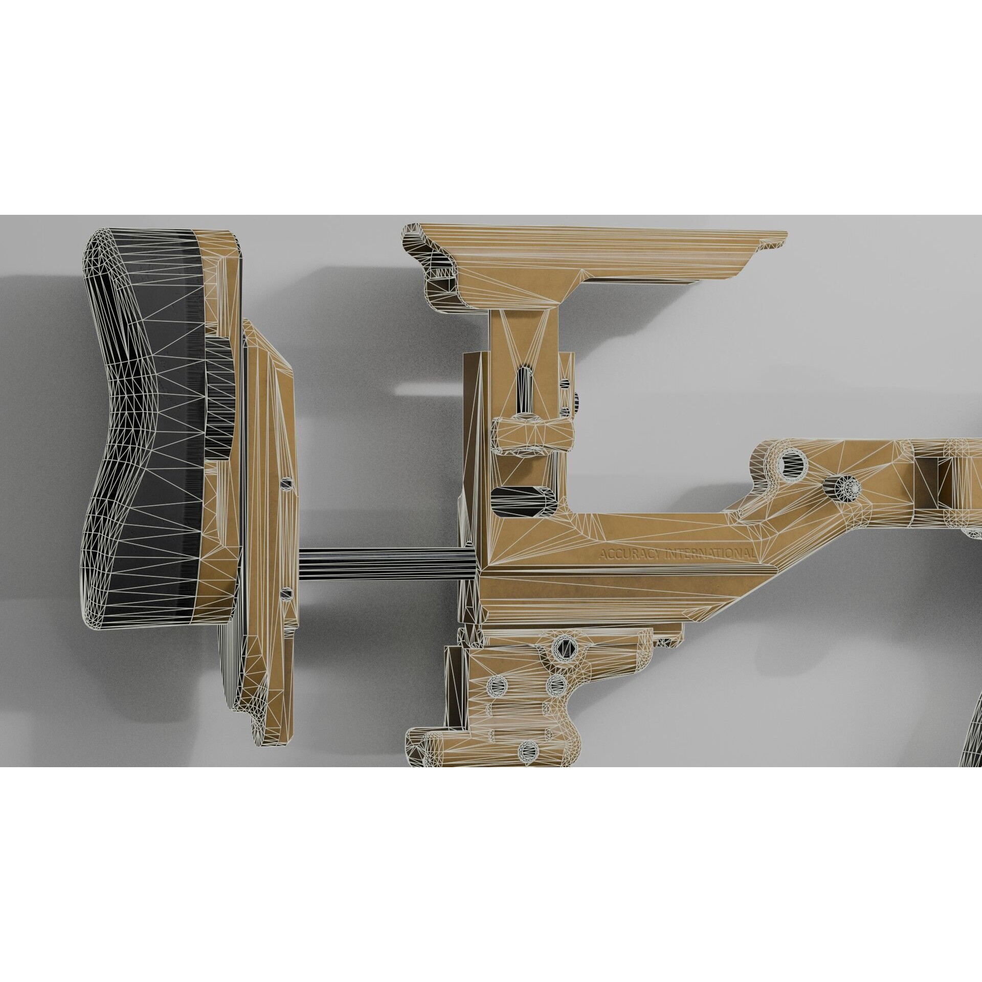 Accuracy International AX 50 ELR 3D Model – Low Poly PBR Game Asset, FBX - View 28