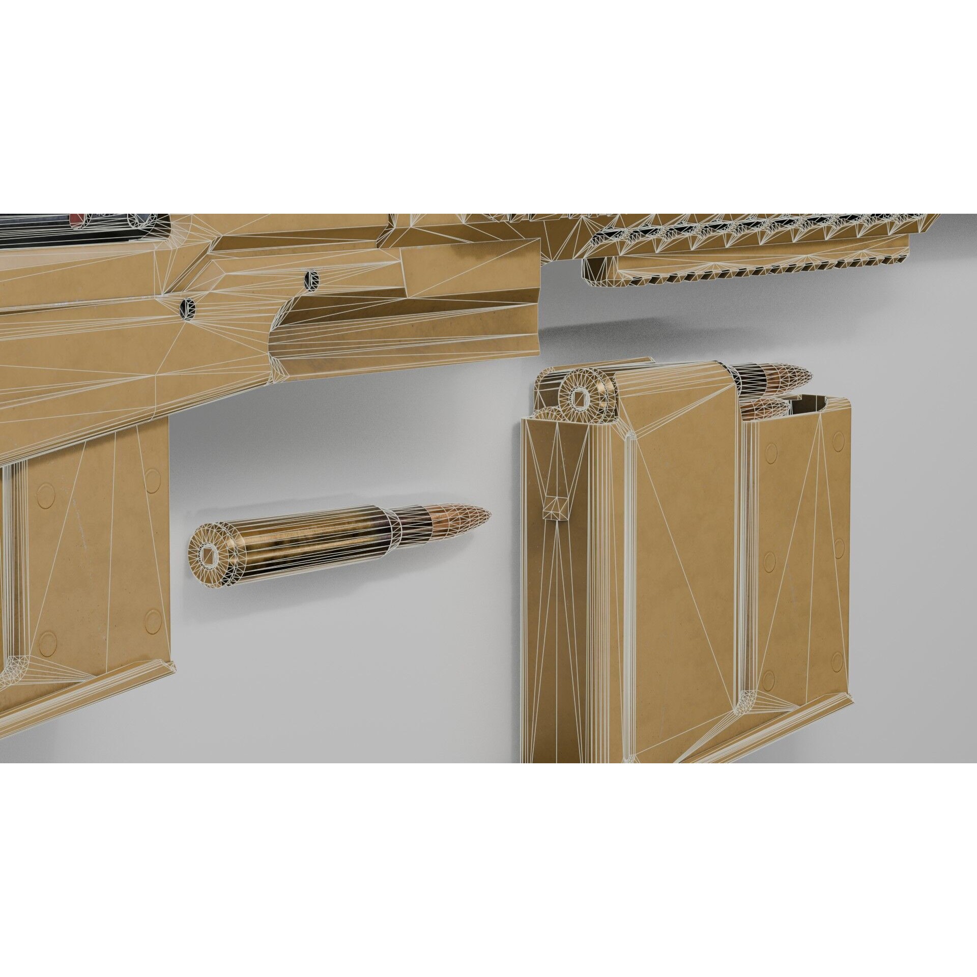 Accuracy International AX 50 ELR 3D Model – Low Poly PBR Game Asset, FBX - View 29
